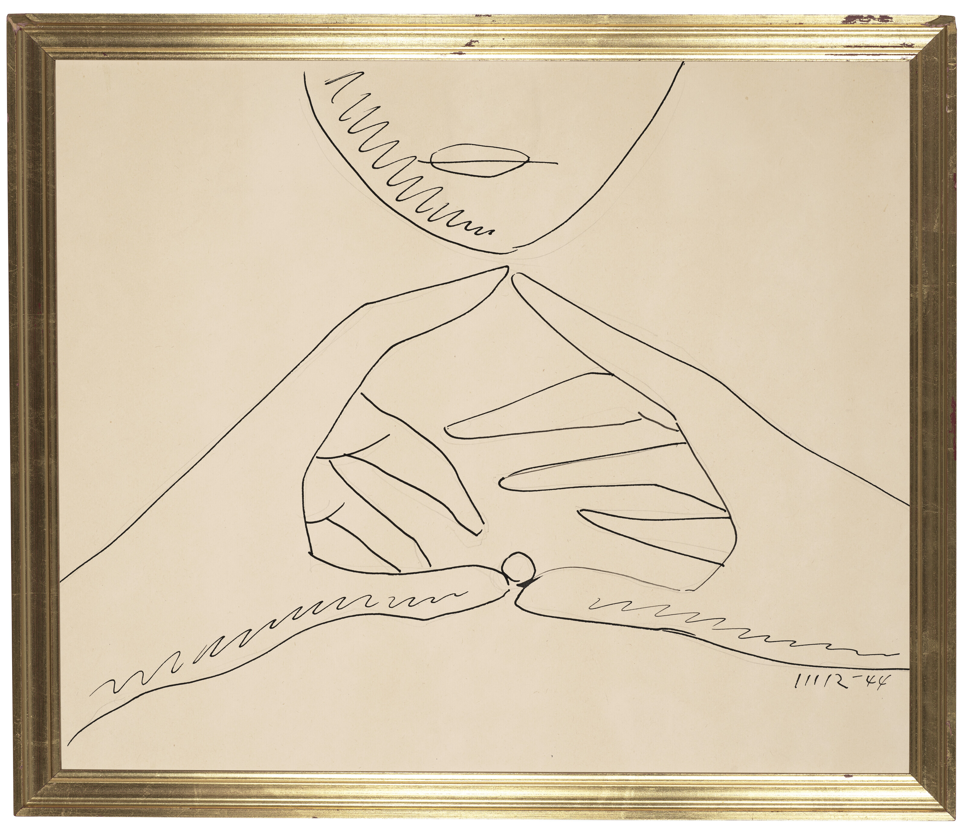 Man Ray — Без названия (руки, мяч и половина лица), изображение 4
