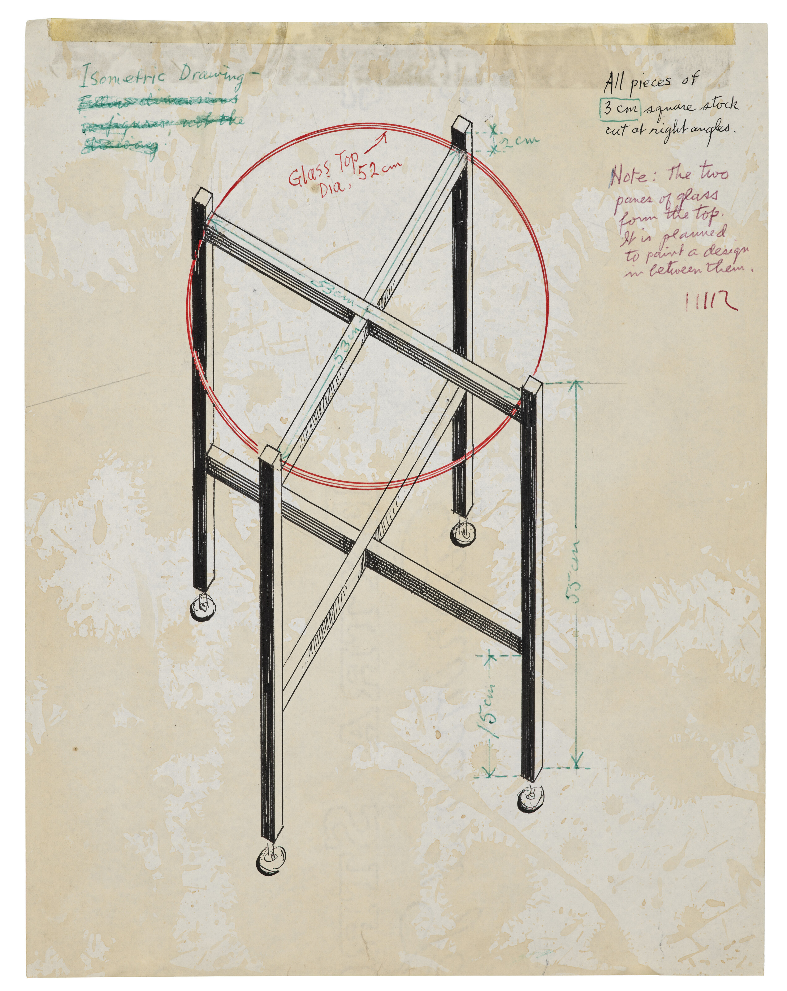 Man Ray — Дизайн стеклянного стола, изображение 2