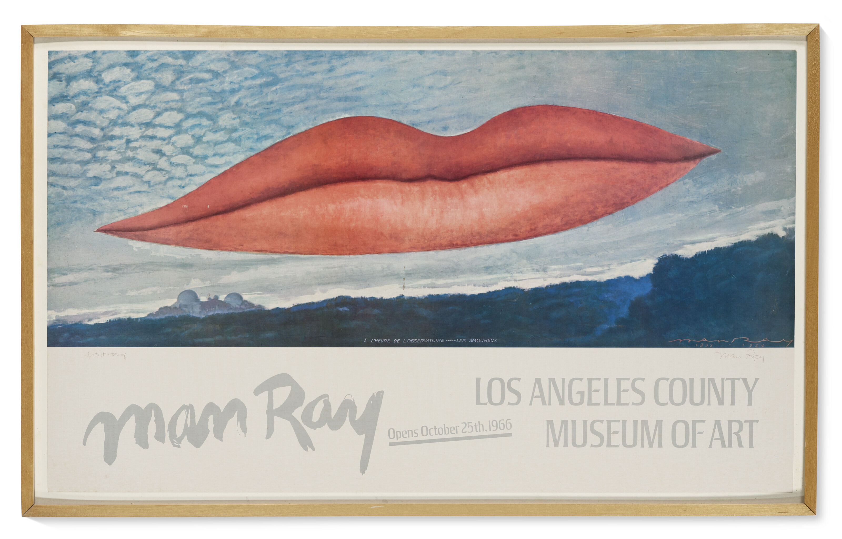 Man Ray — Плакат с выставки Мана Рэя в Музее искусств округа Лос-Анджелес, 1966