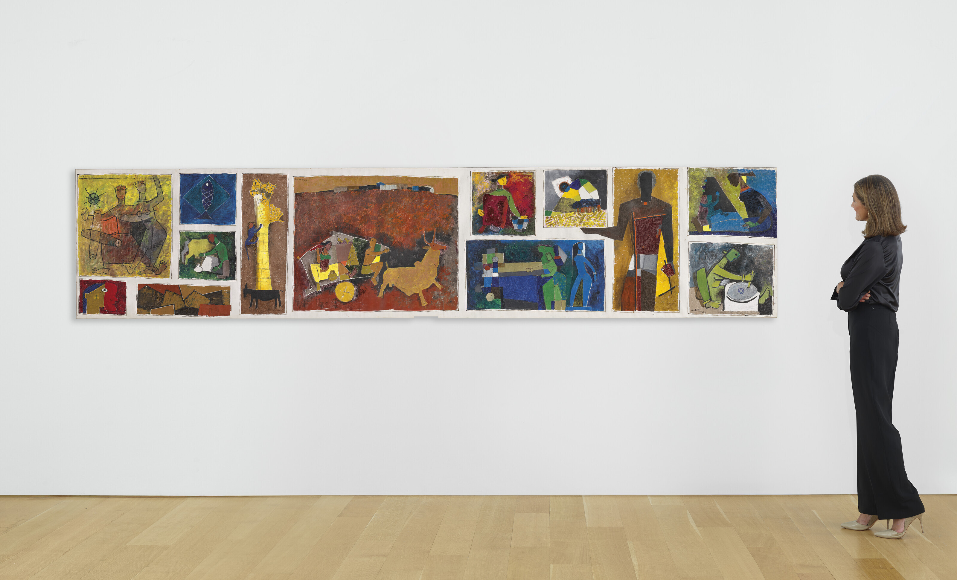 Maqbool Fida Husain — Без названия (Грам Ятра), изображение 2