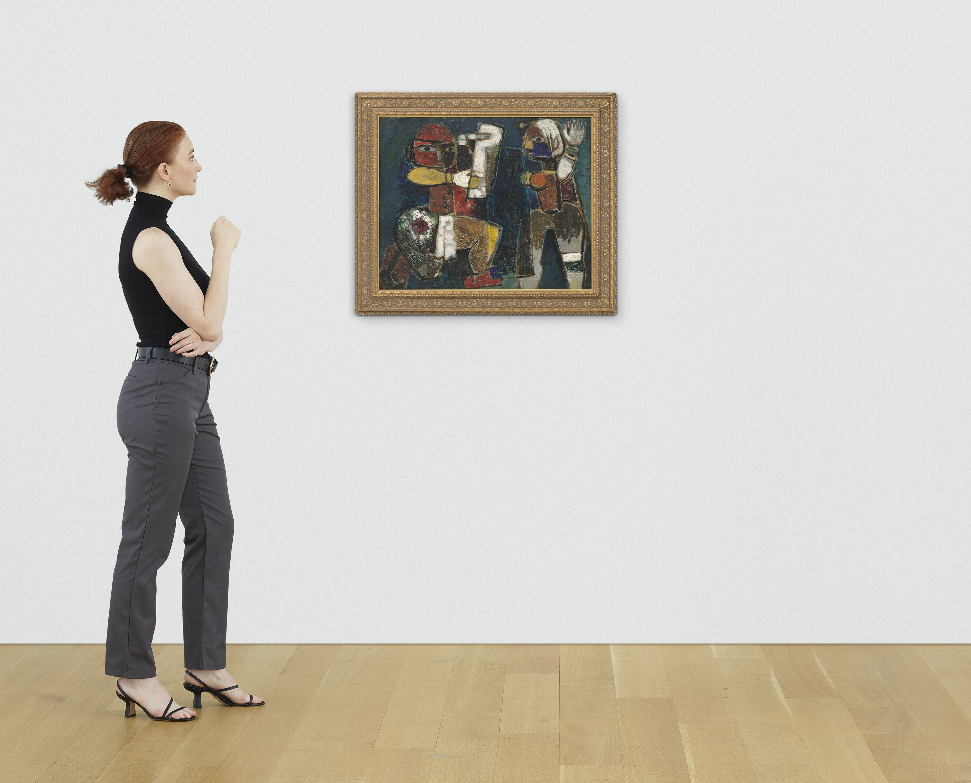Maqbool Fida Husain — Марионеточные танцоры, изображение 2