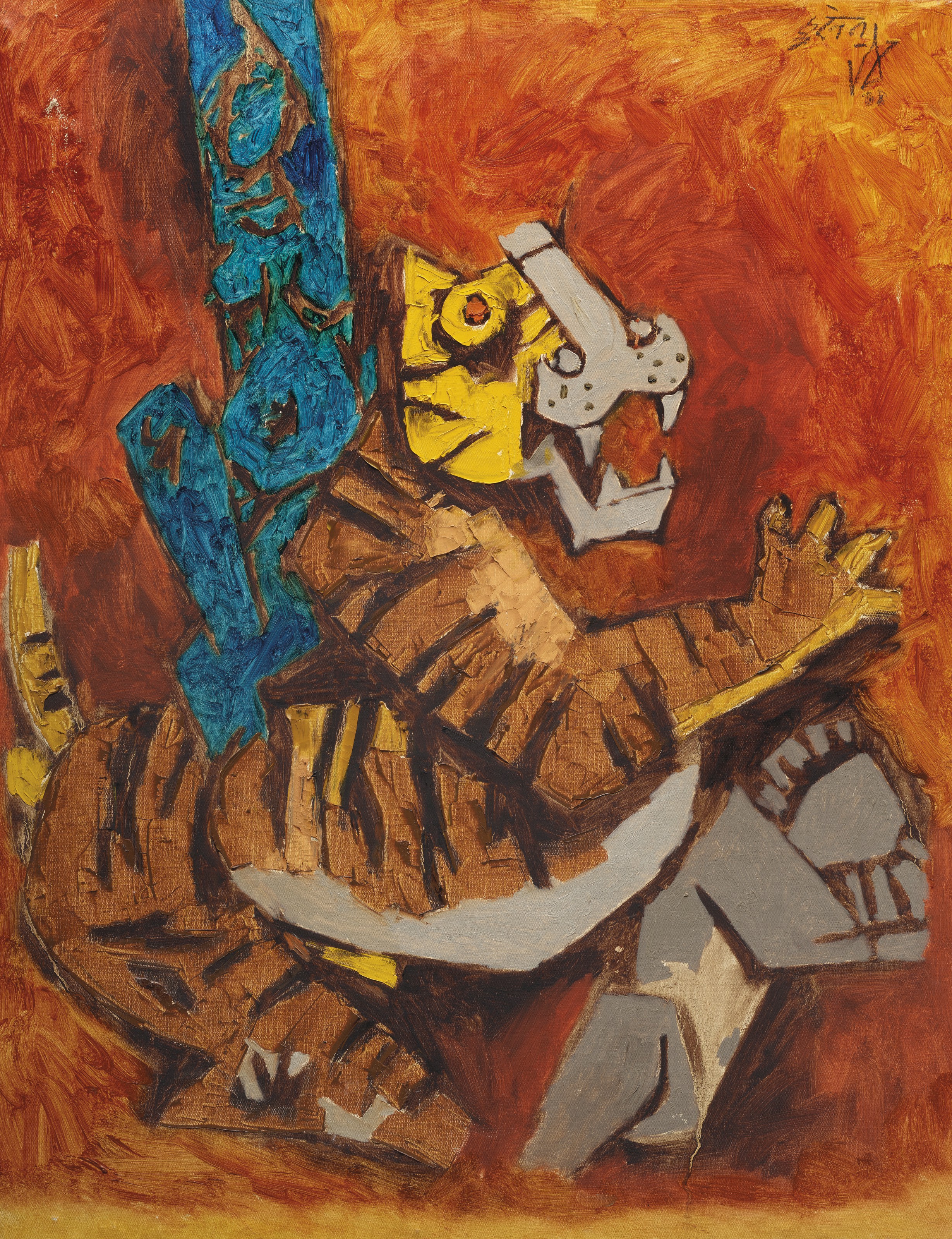 Maqbool Fida Husain — Дурга