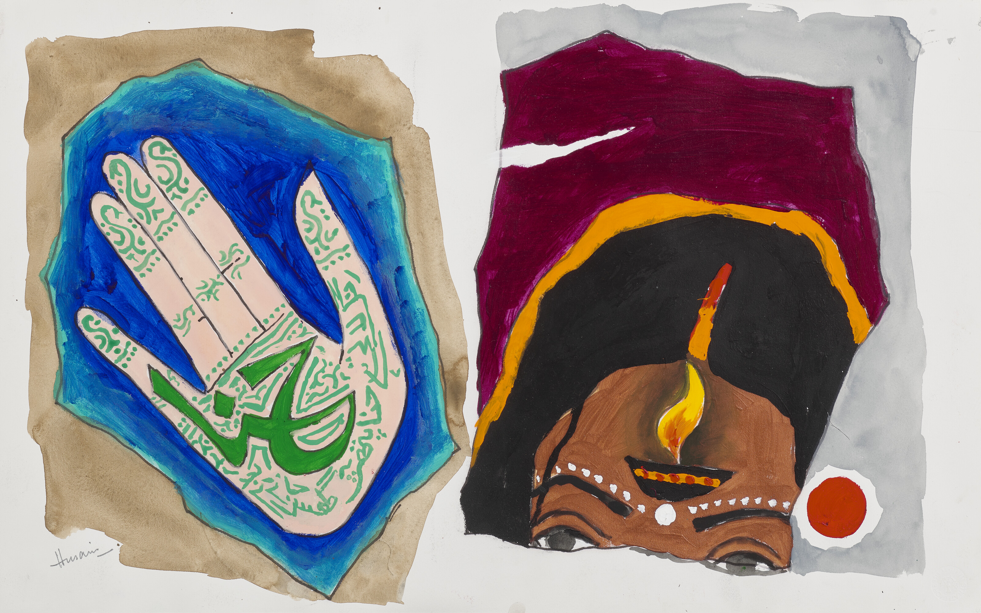 Maqbool Fida Husain — Без названия (О красоте), изображение 3