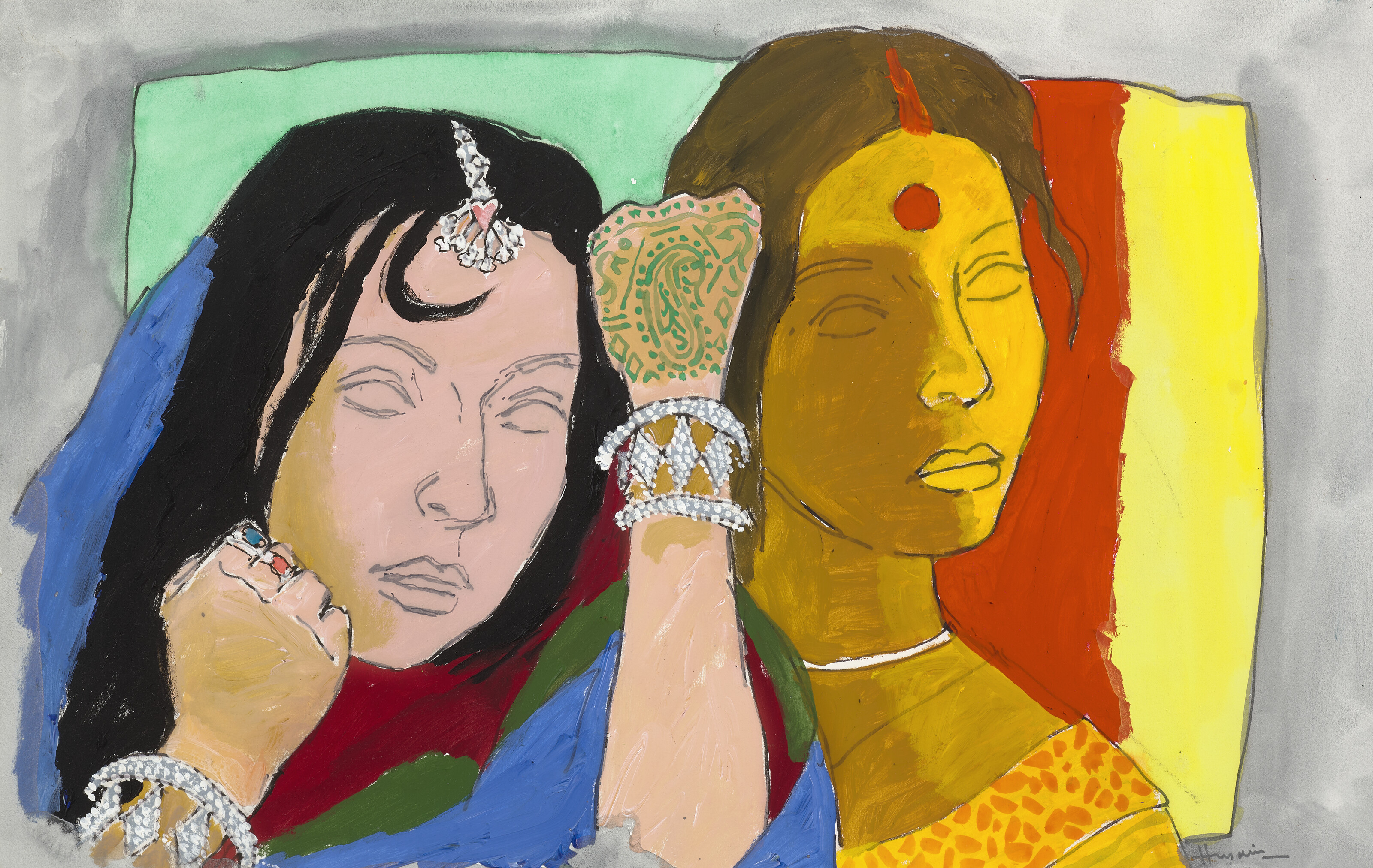 Maqbool Fida Husain — Без названия (О красоте), изображение 4