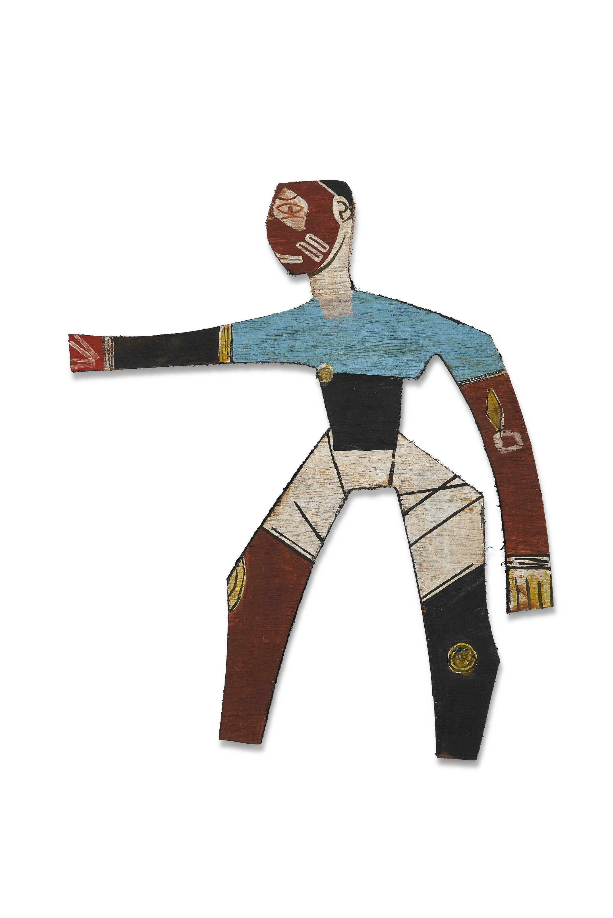 Maqbool Fida Husain — Без названия (Фермер и бык), изображение 3