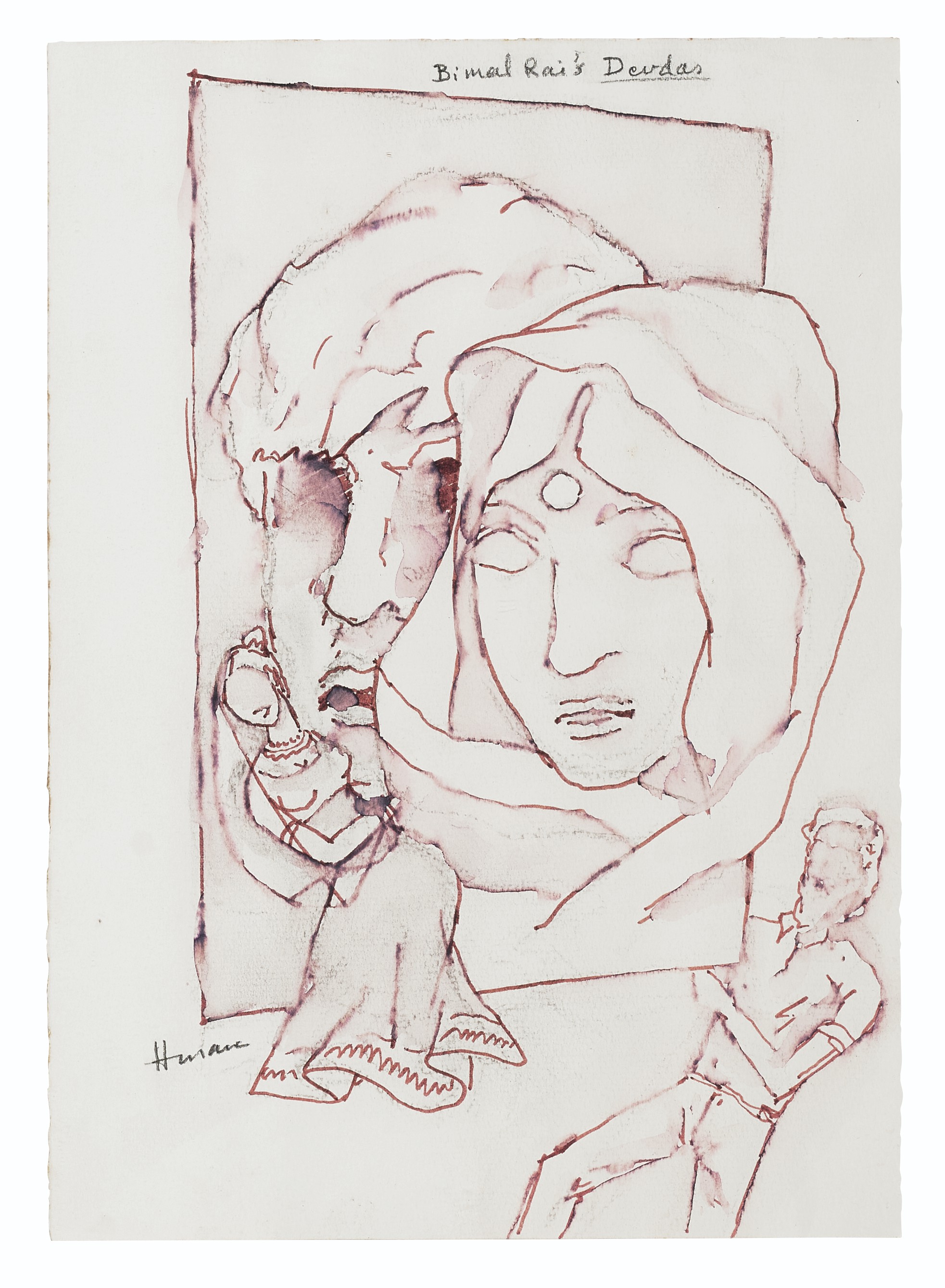 Maqbool Fida Husain — Девды П.С. Баруа; Девды Санджая Бхансали; Девды Бимала Рая, изображение 4