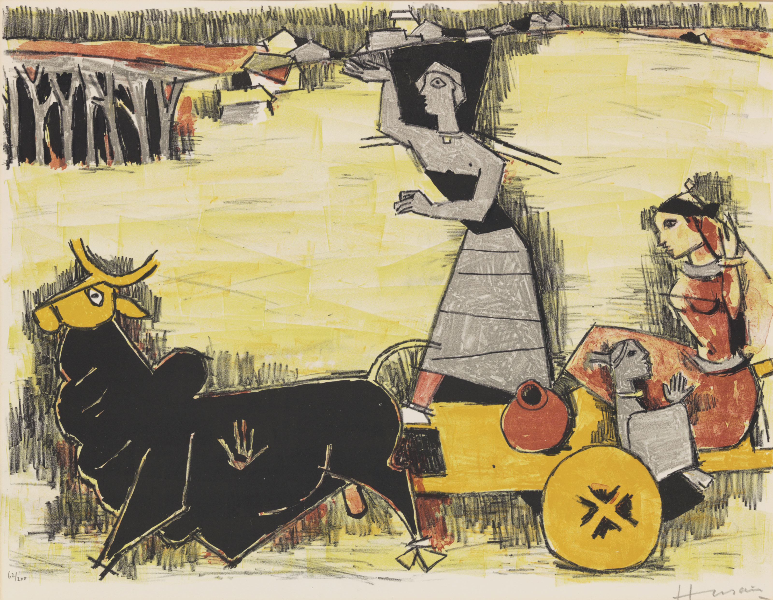 Maqbool Fida Husain — Без названия (Ятра)