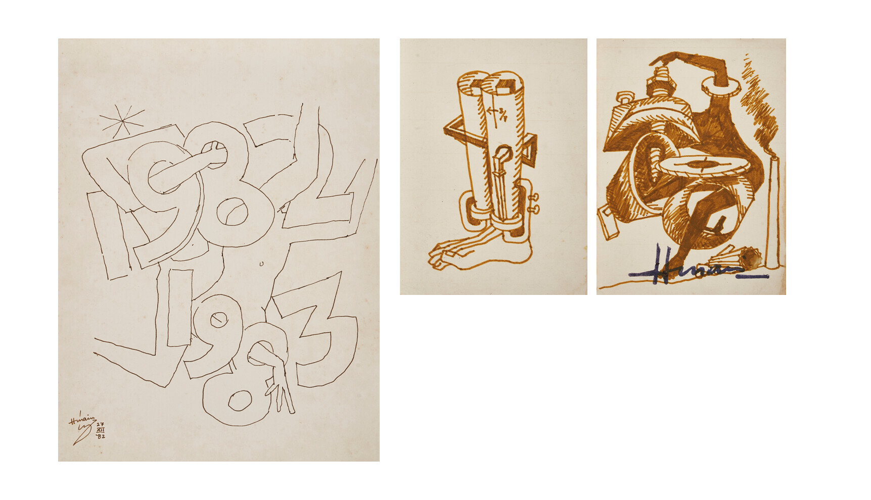 Maqbool Fida Husain — Без названия; Untitled (Отраслевая серия)