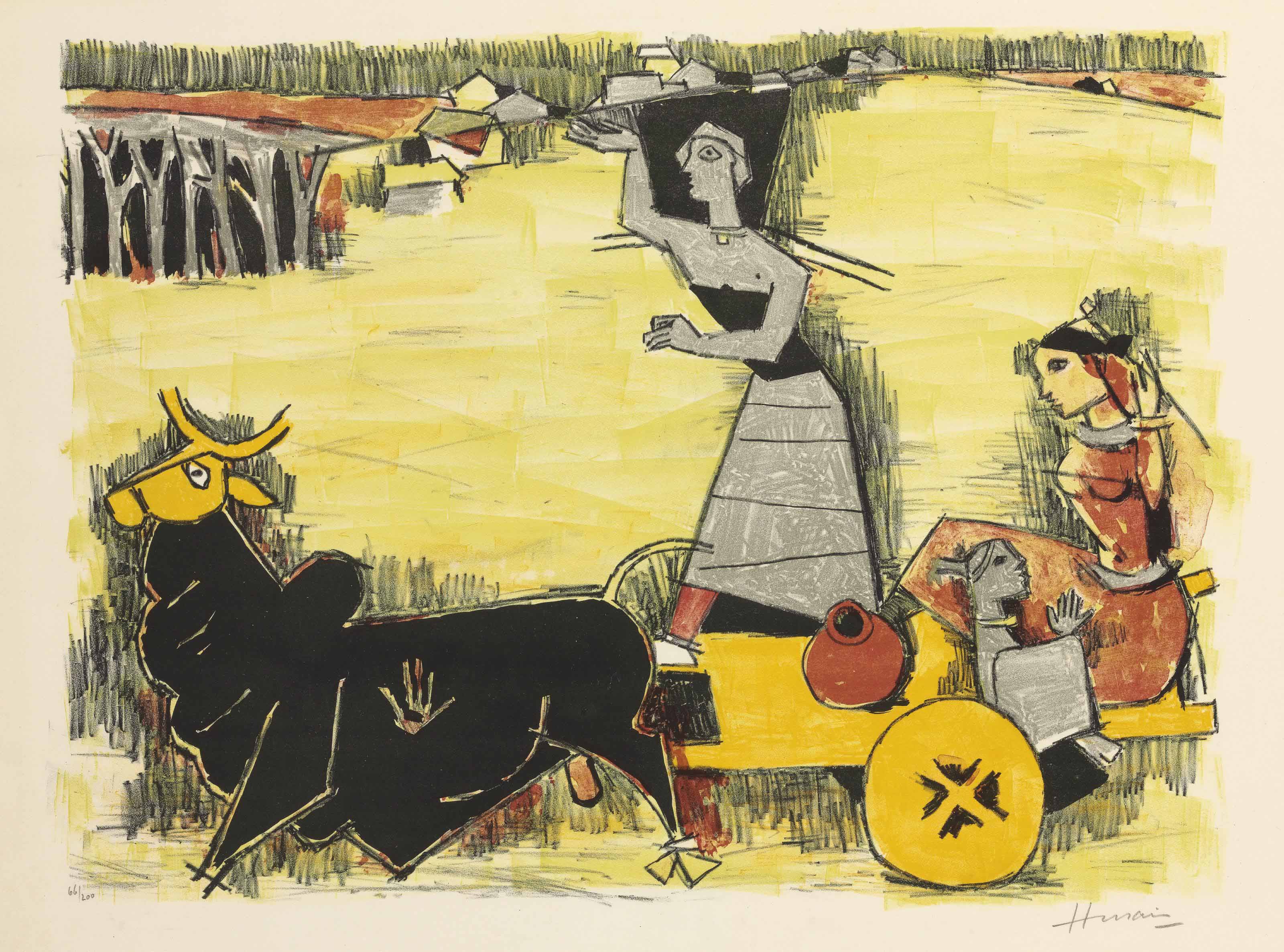 Maqbool Fida Husain — Без названия (Ятра)