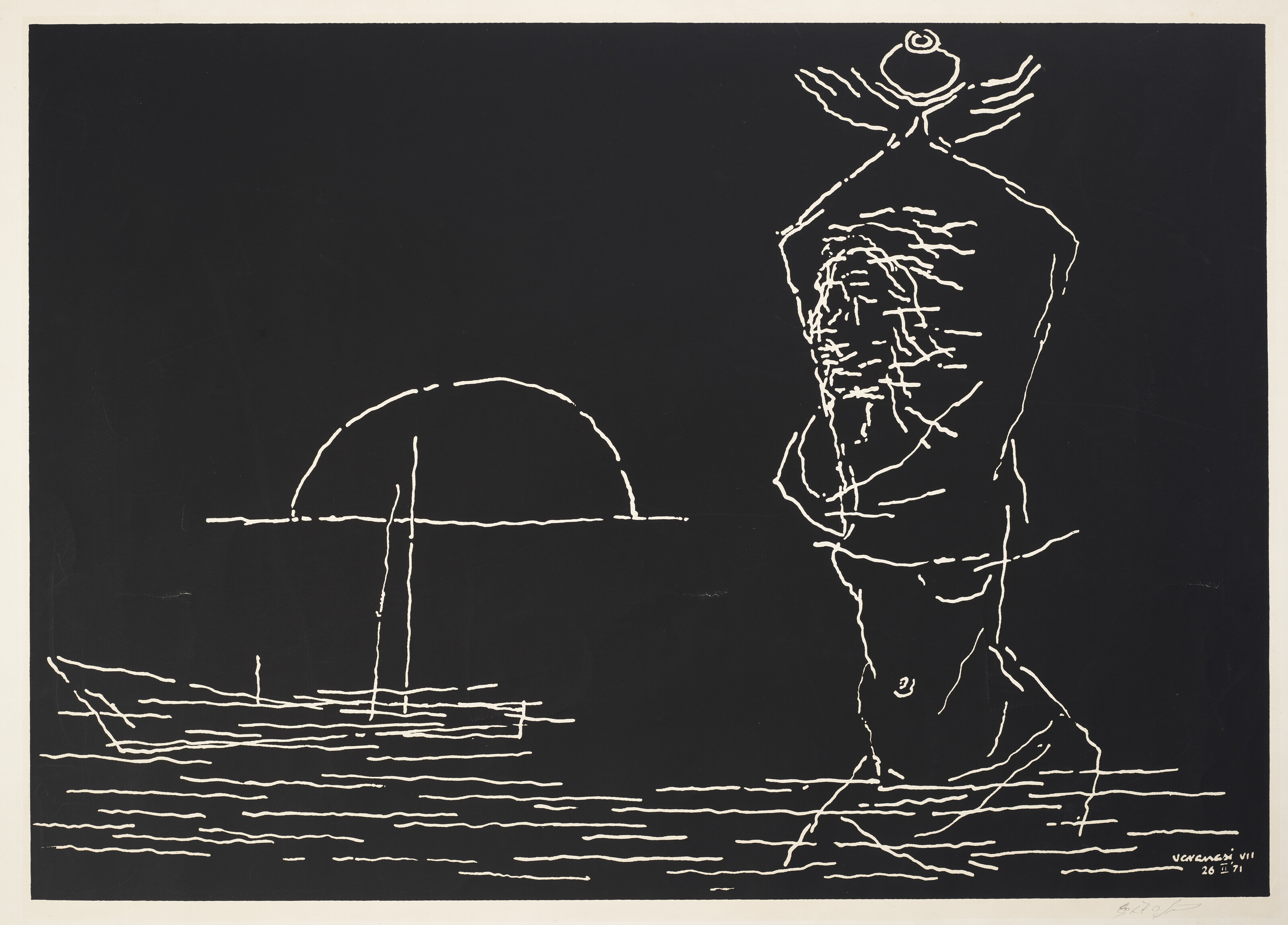 Maqbool Fida Husain — Варанаси VII