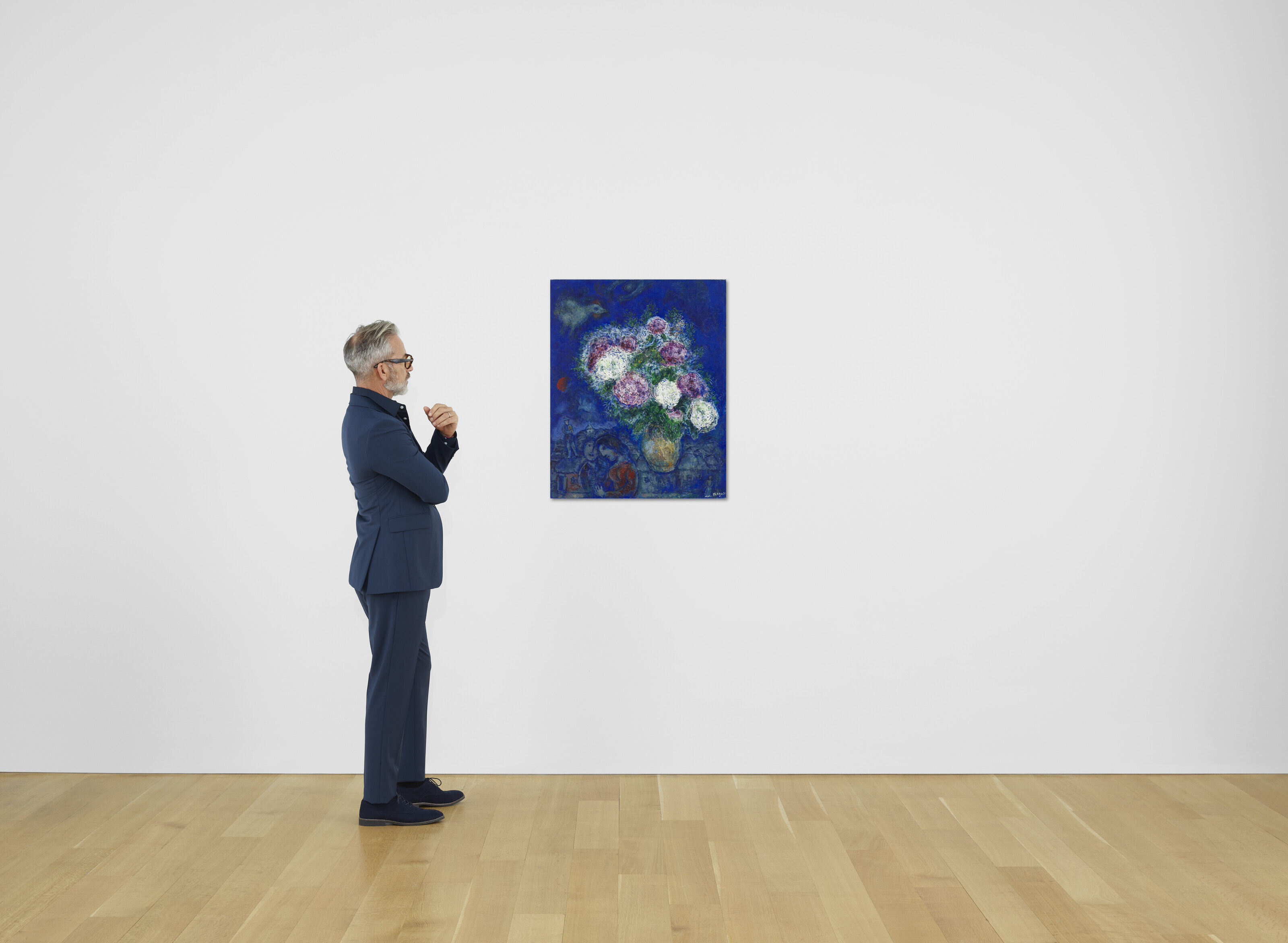 Marc Chagall — Прекрасная девушка в голубом, изображение 4