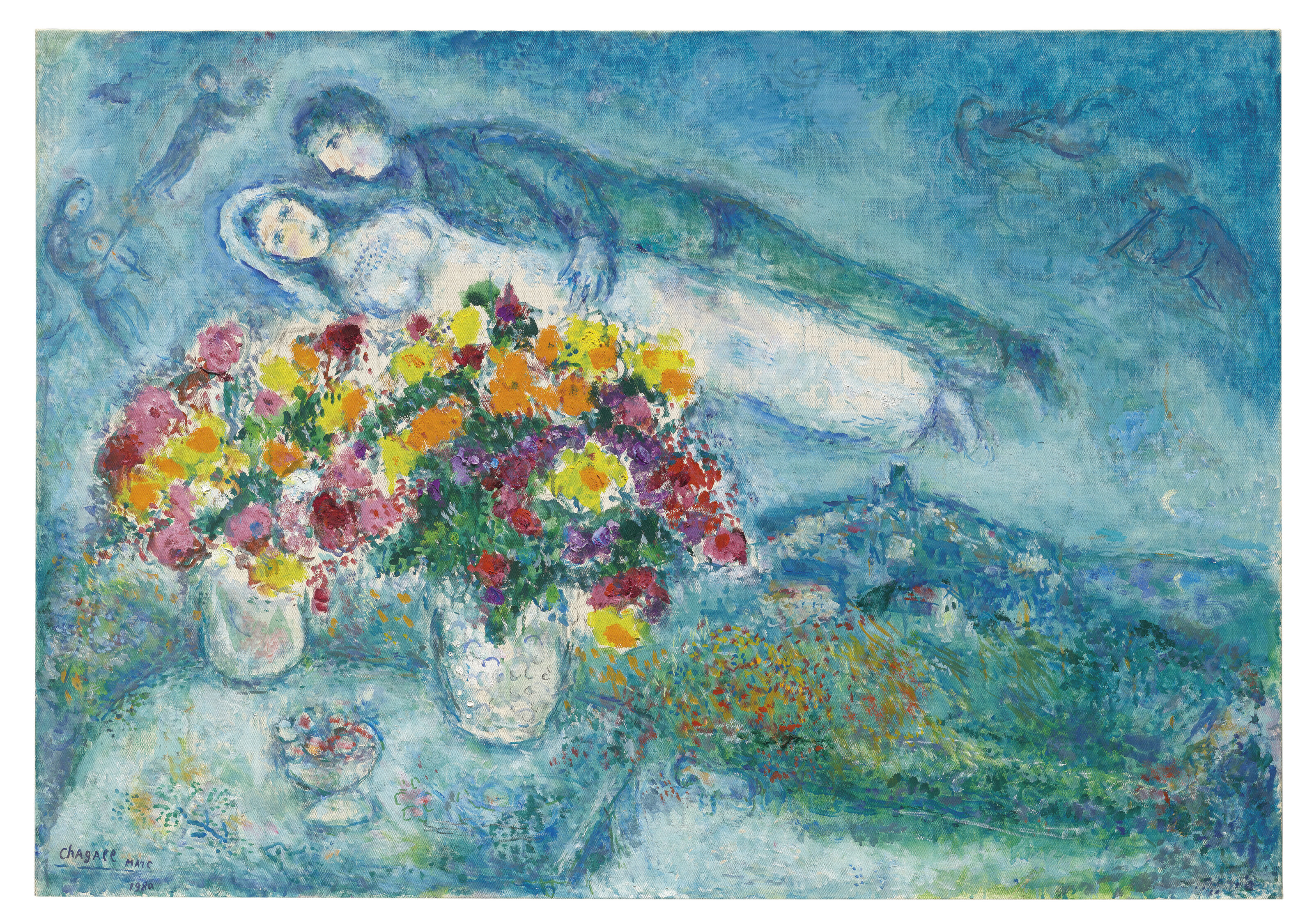 Marc Chagall — Любовь в замке Сен-Поль, изображение 2