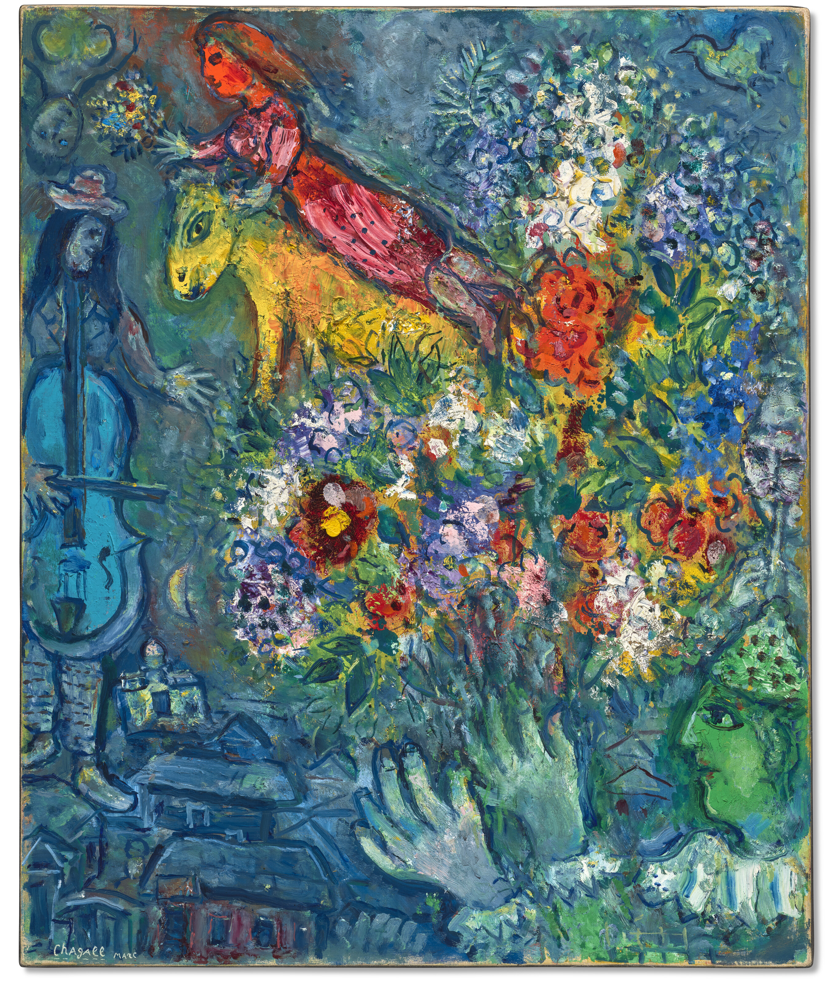 Marc Chagall — Букет с желтизной, изображение 2