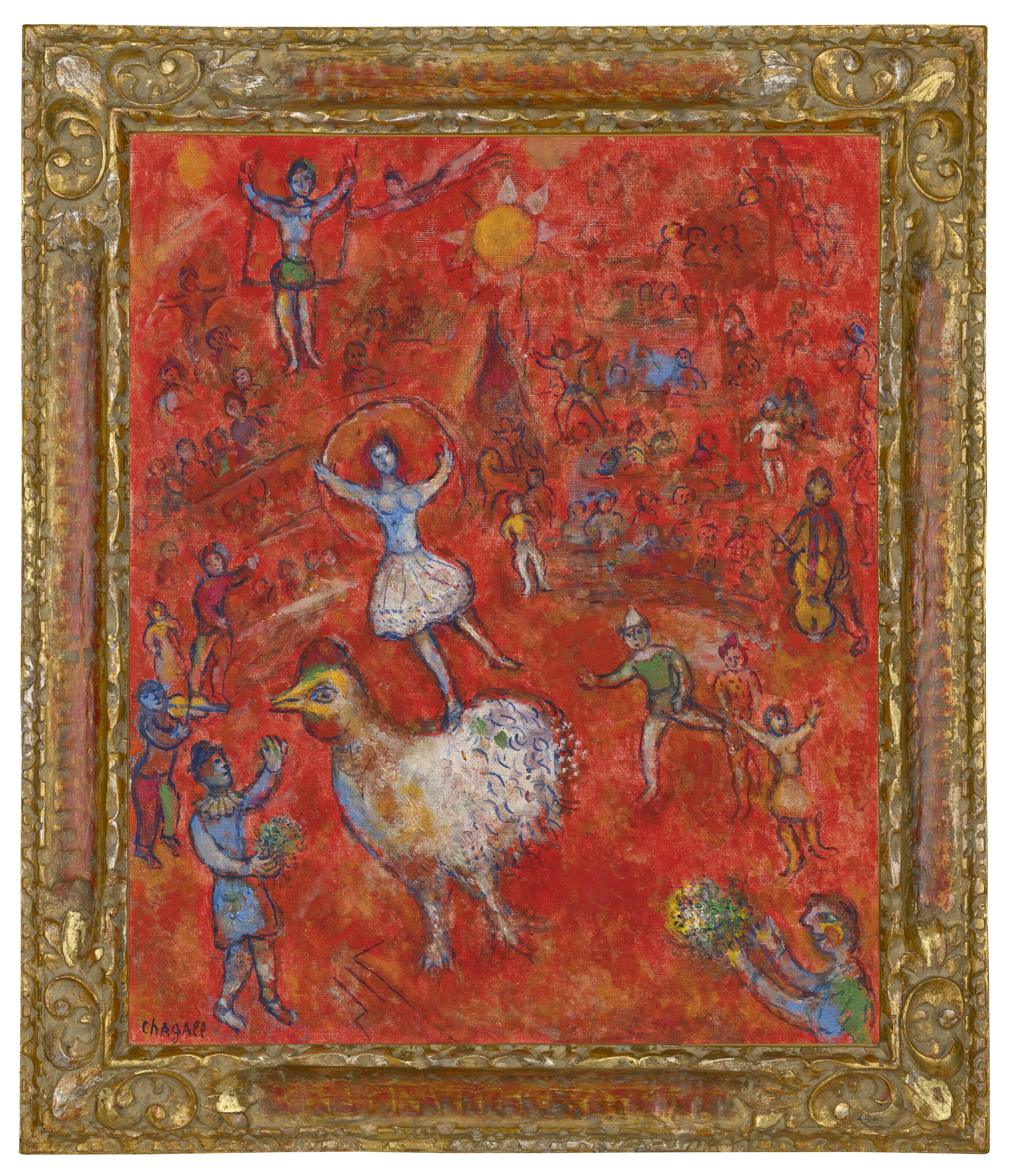 Marc Chagall — Сцена цирка, изображение 2