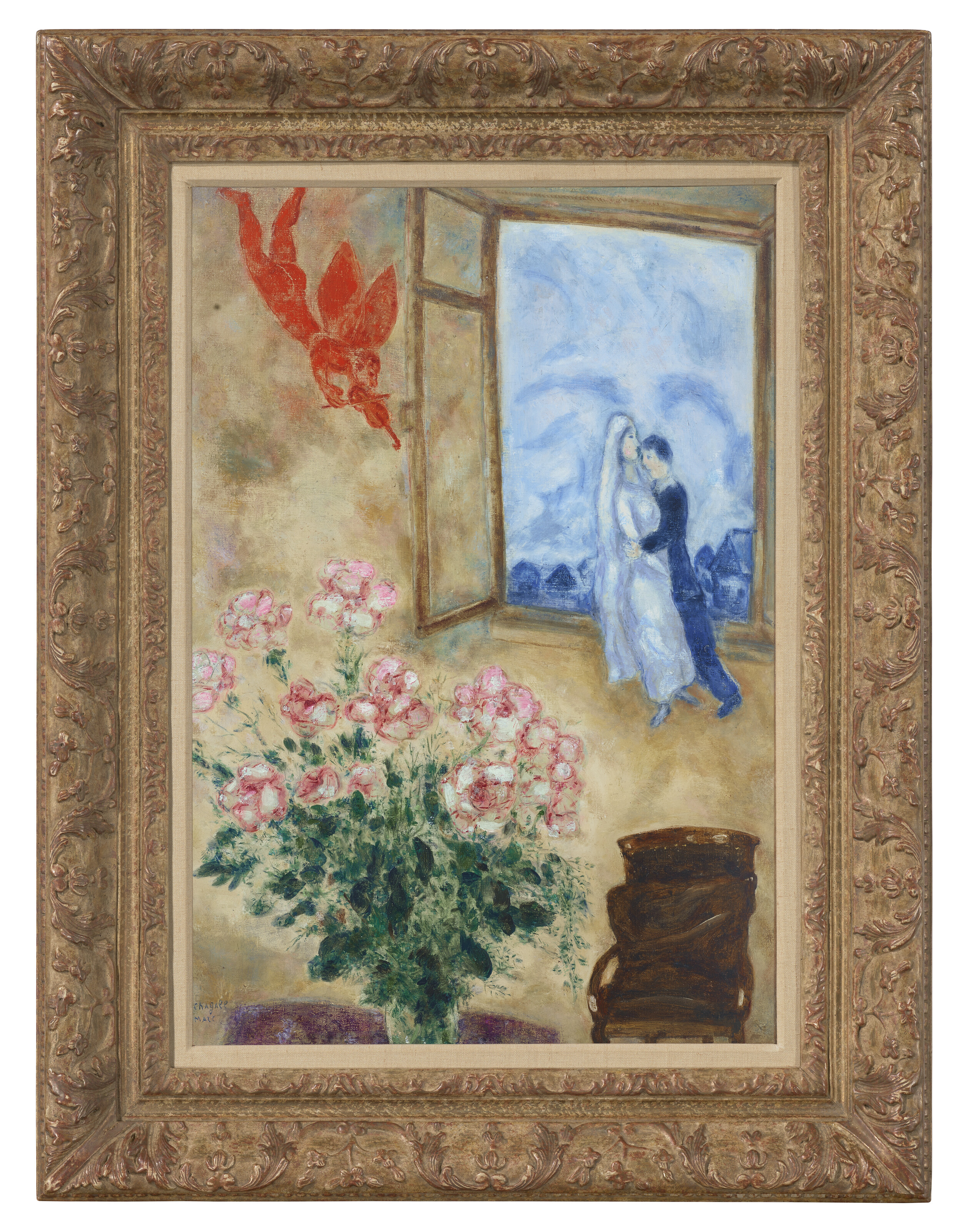 Marc Chagall — Женихи в красном цвете, изображение 2