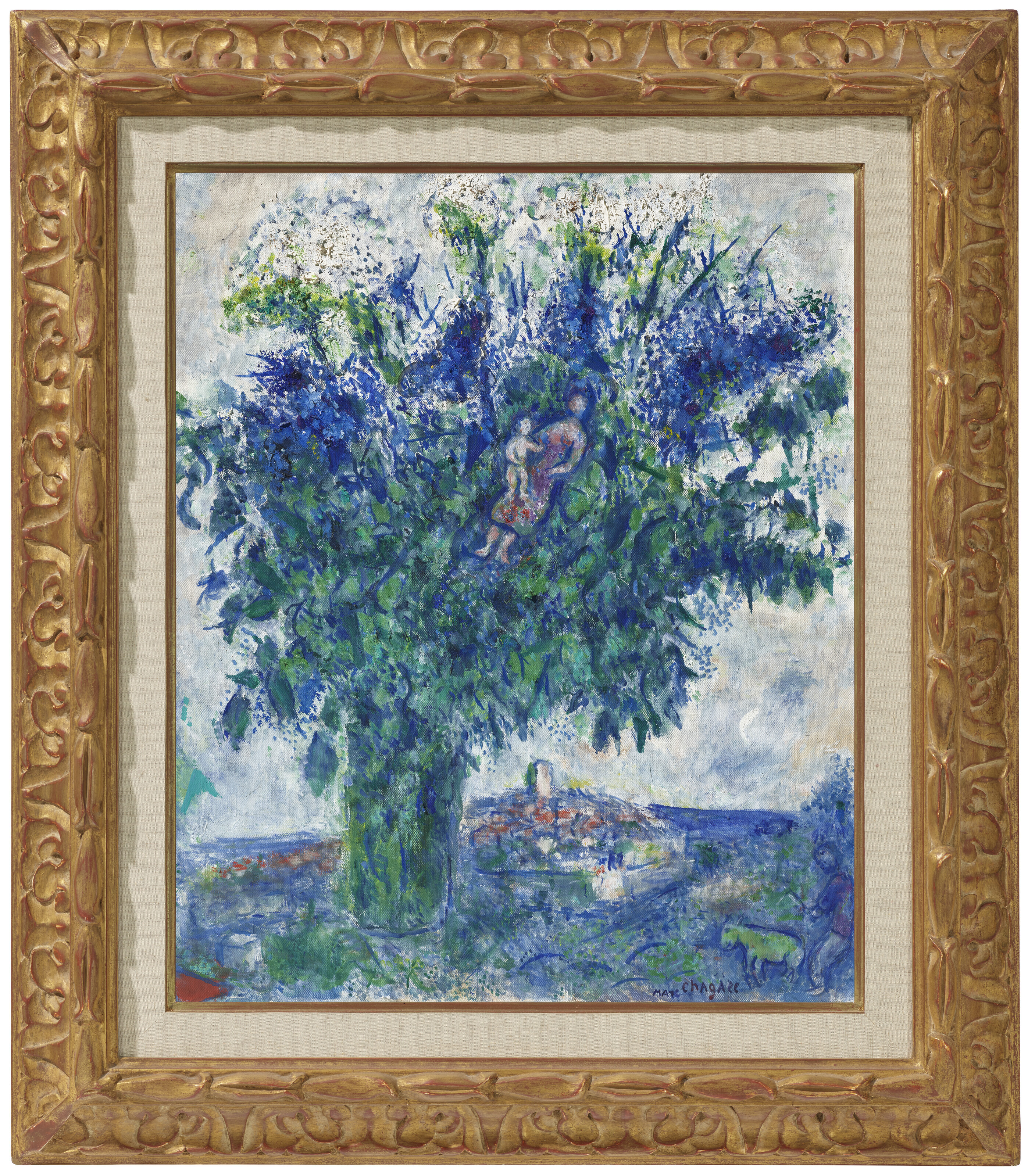 Marc Chagall — Ночь в Сен-Жане, изображение 2