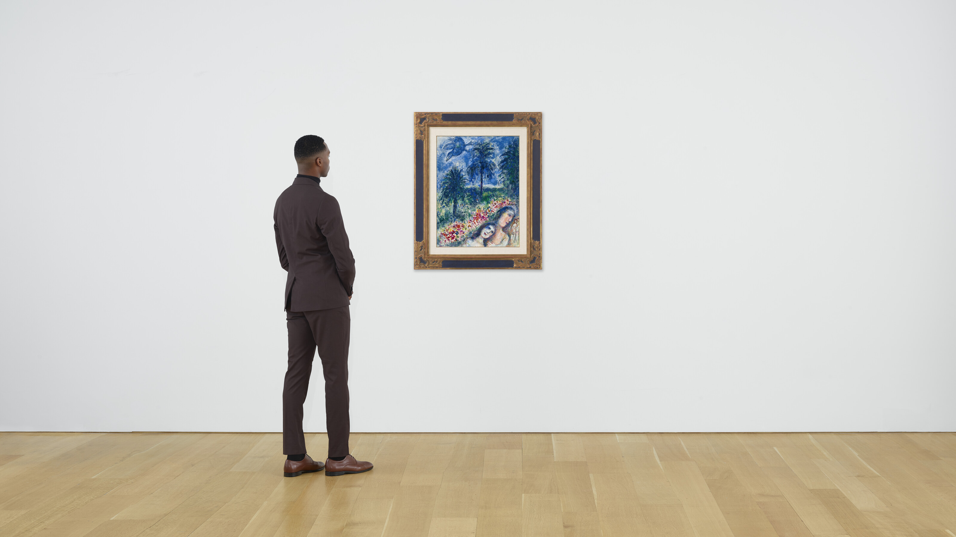 Marc Chagall — Влюбленные друг в друга на Антибах, изображение 4