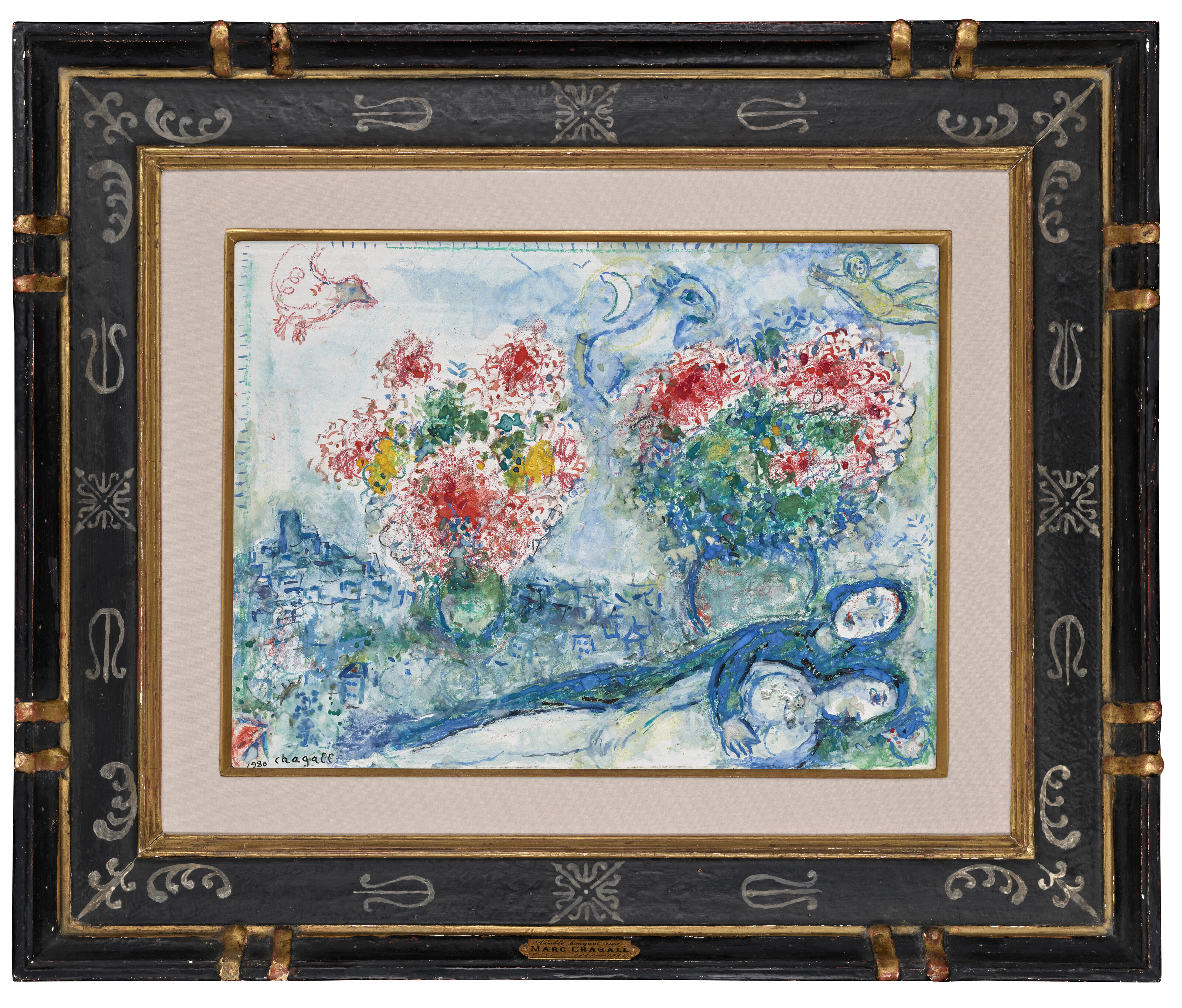 Marc Chagall — Двойной букет роз, изображение 2