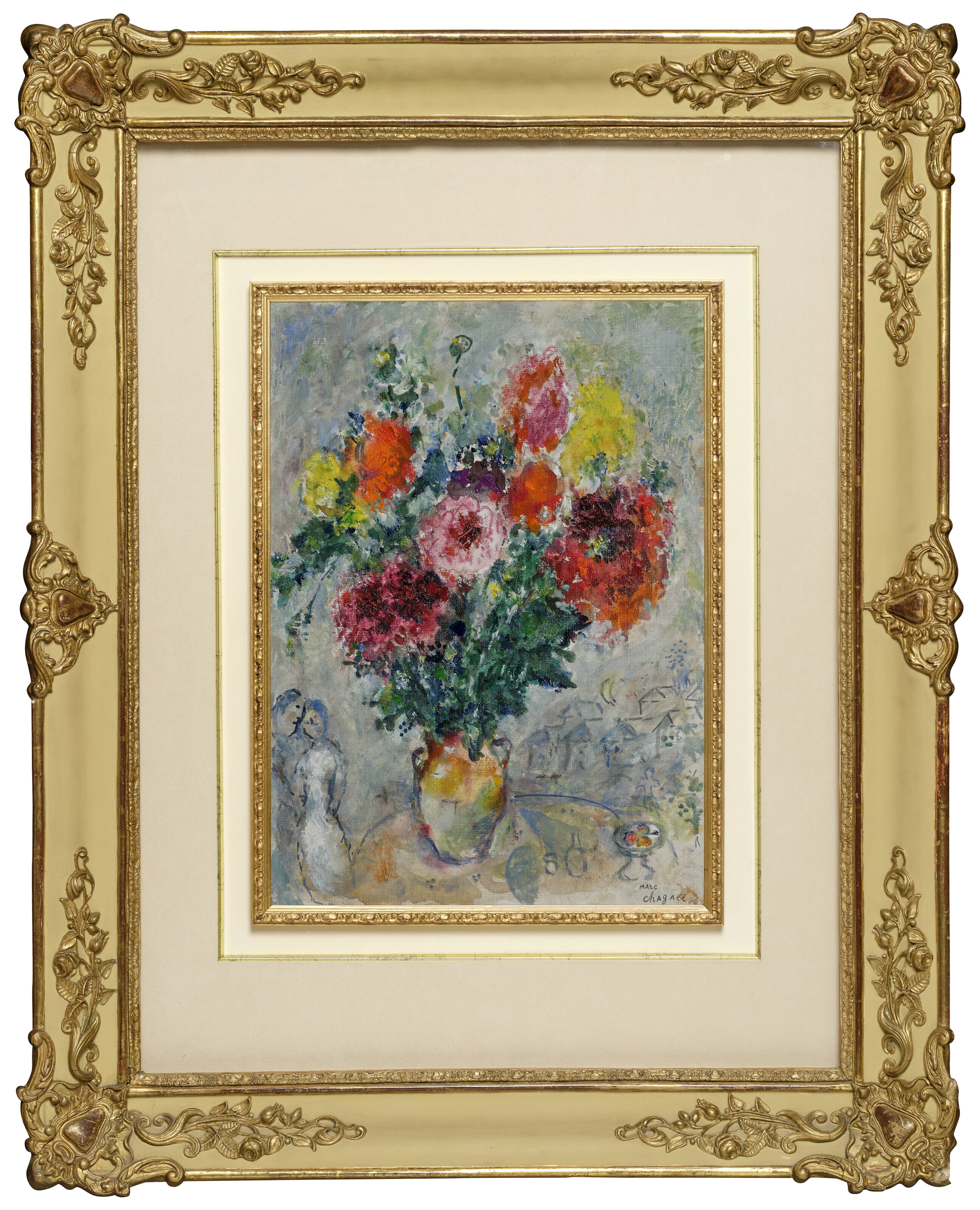 Marc Chagall — Букет цветов и любви, изображение 2