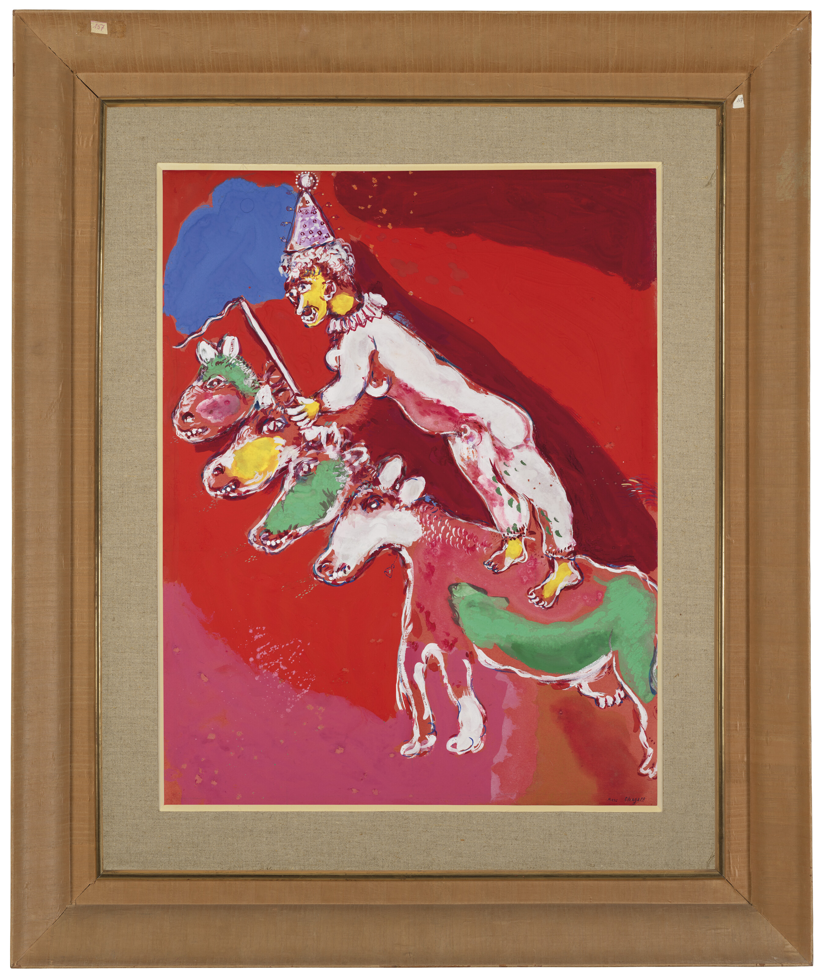 Marc Chagall — "Четверка тет" (цирк Воллара), изображение 4