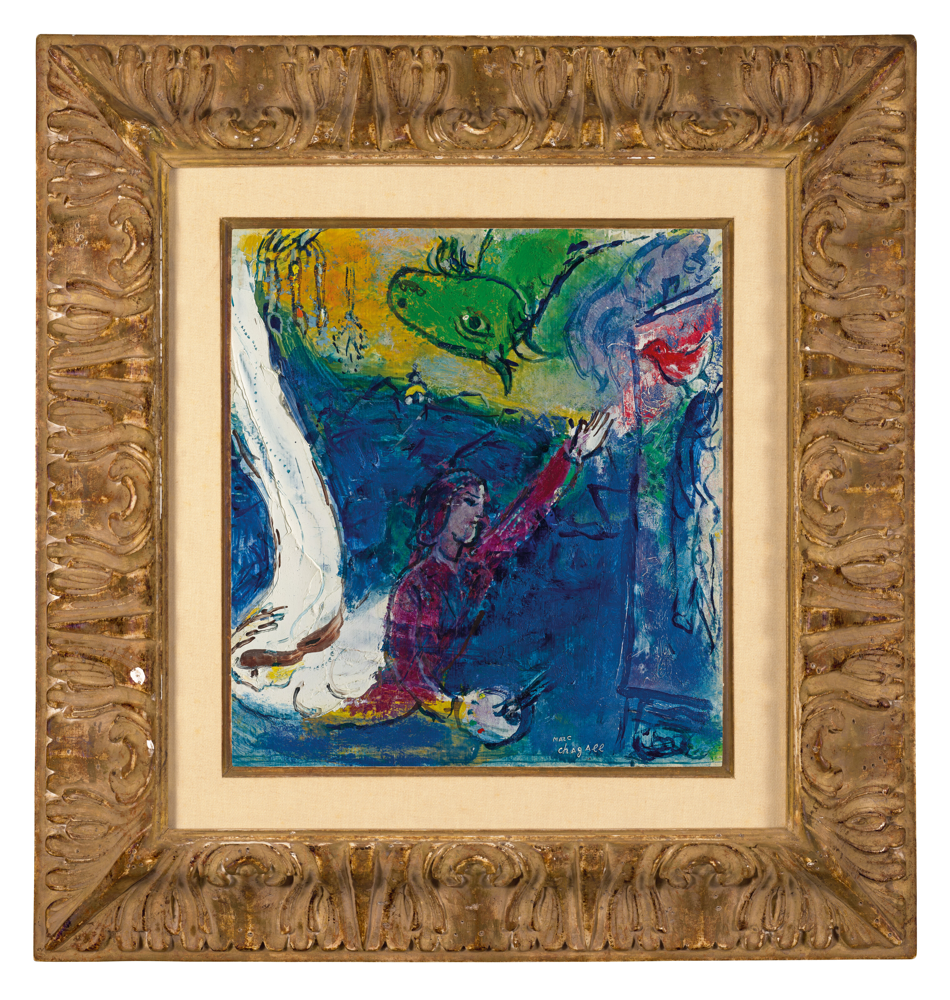 Marc Chagall — Автопортрет самого главного из вариантов моей жизни в городе, изображение 4