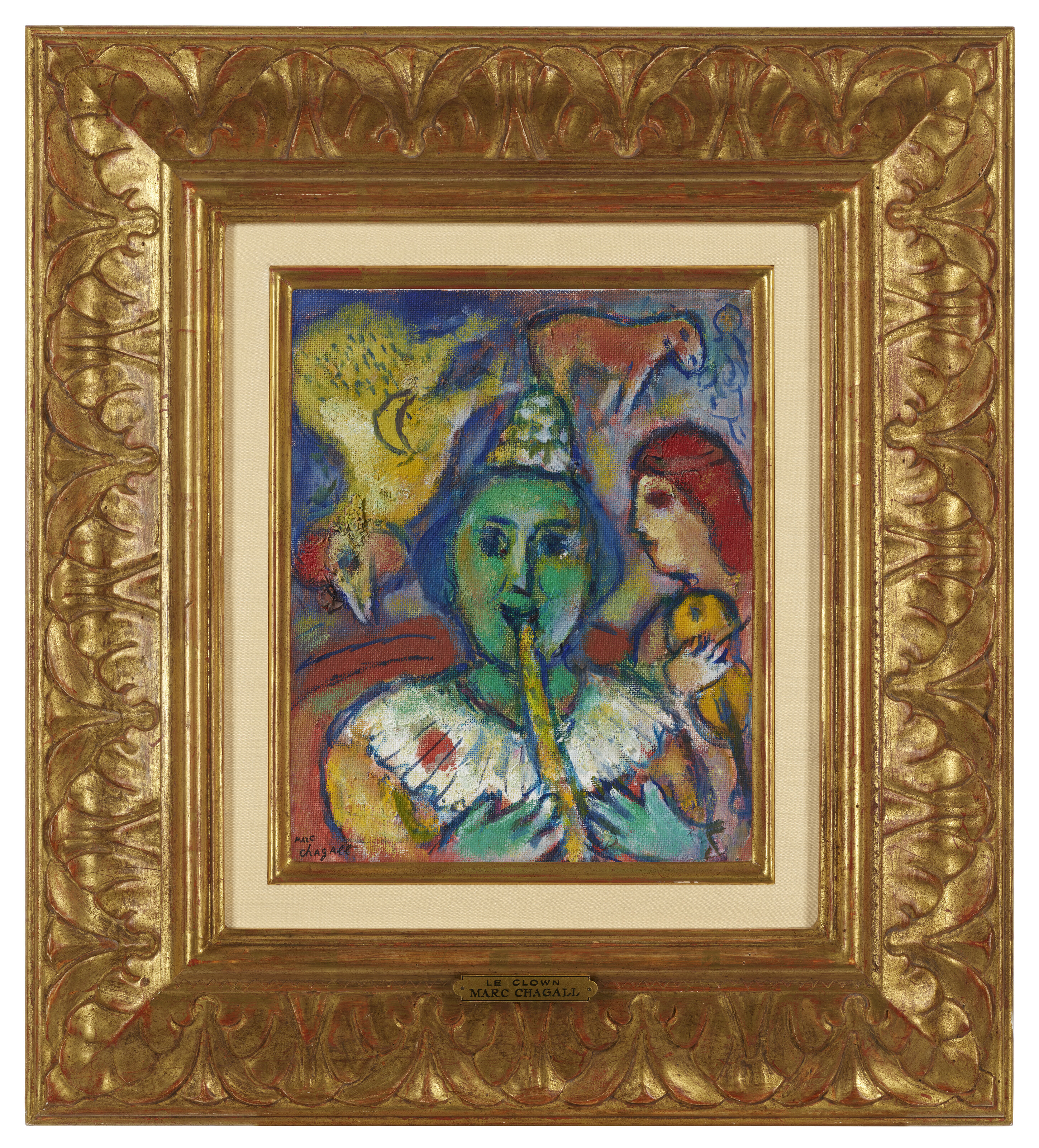 Marc Chagall — Клоун-флейтист с коком, изображение 3