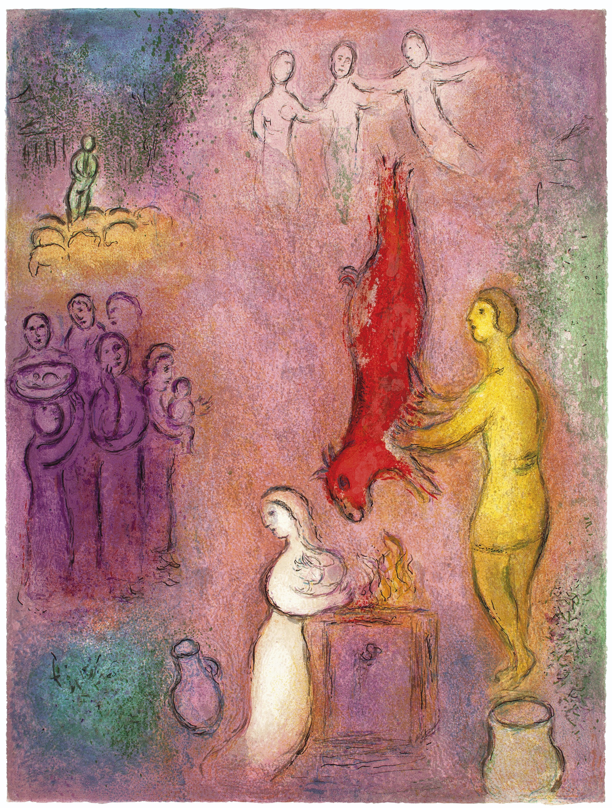 Marc Chagall — Лонгус, "Дафнис и Хлоя", редактор журнала "Tériade", Париж, 1961, изображение 3