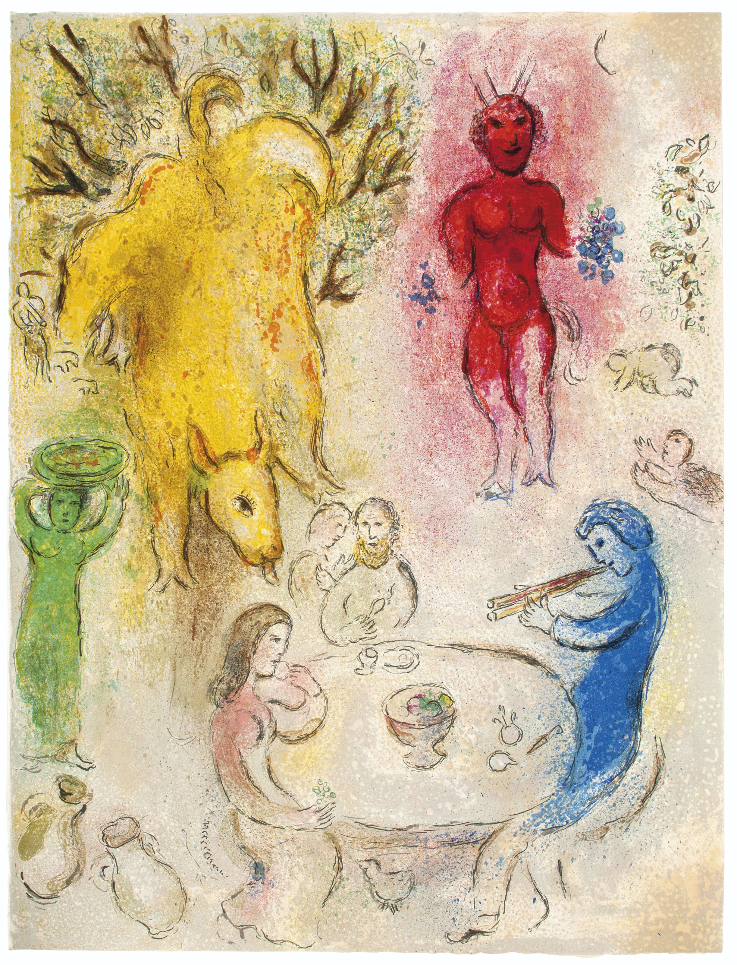 Marc Chagall — Лонгус, "Дафнис и Хлоя", редактор журнала "Tériade", Париж, 1961, изображение 4
