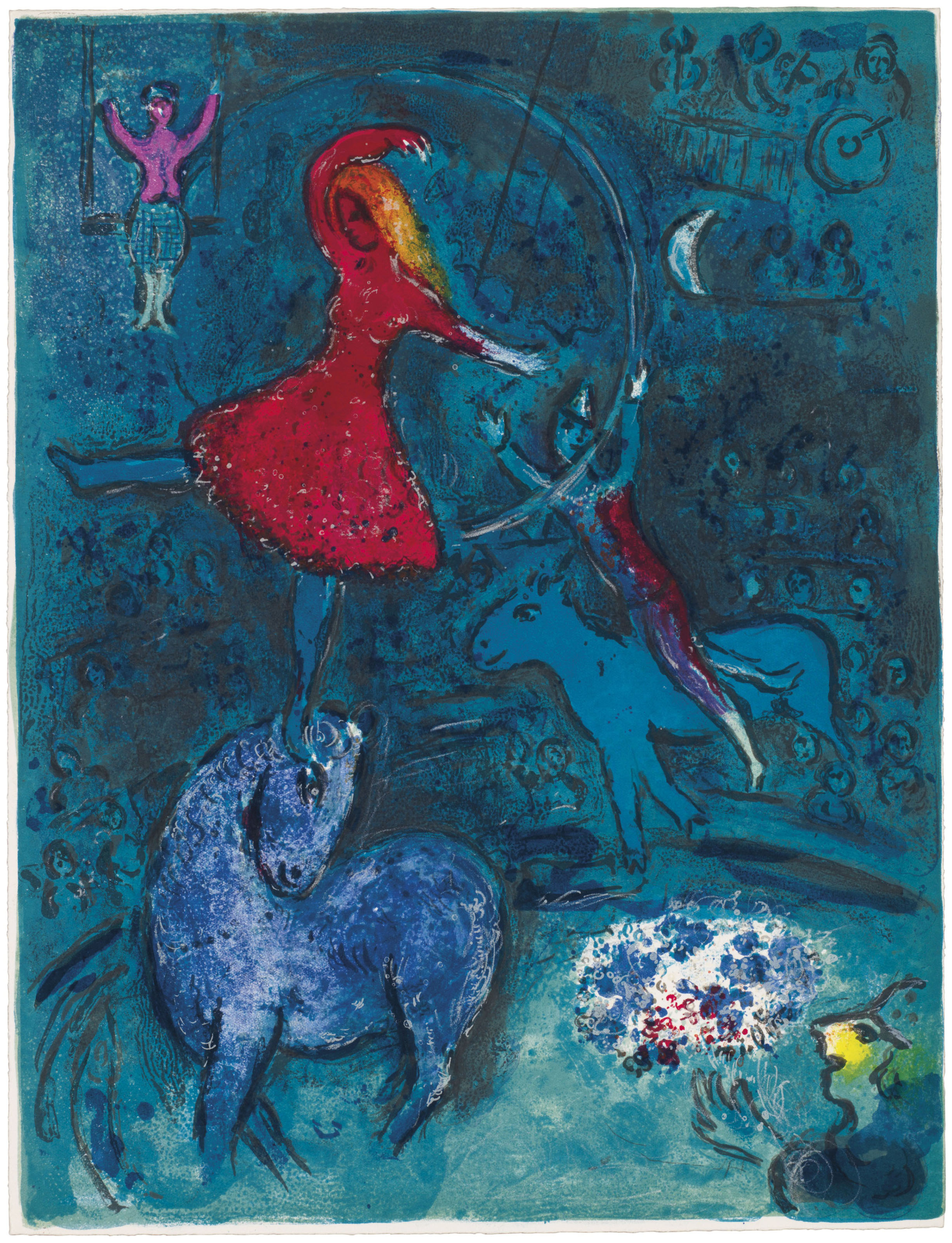 Marc Chagall — Цирк, главный редактор Tériade, Париж, 1967, изображение 2
