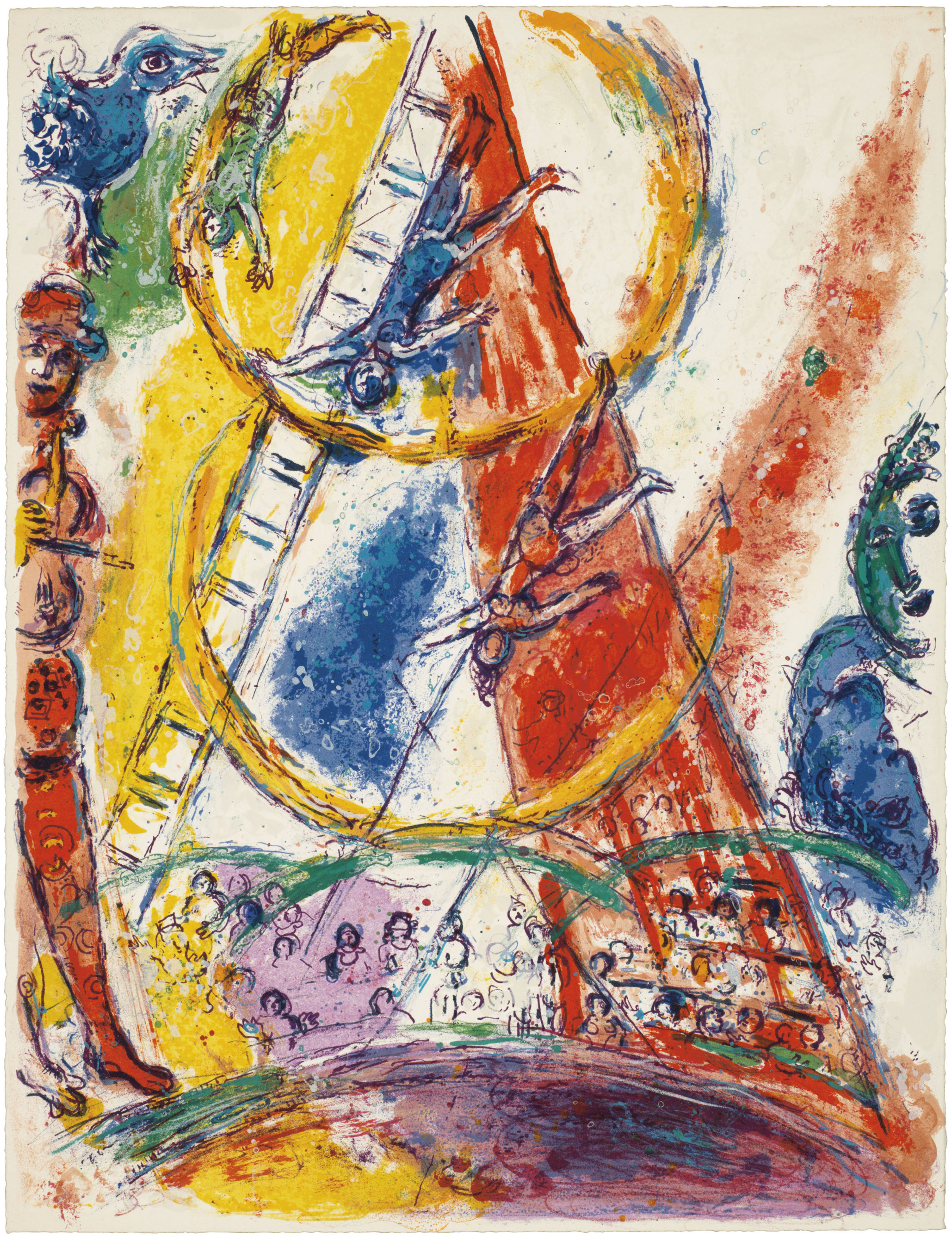 Marc Chagall — Цирк, главный редактор Tériade, Париж, 1967, изображение 4