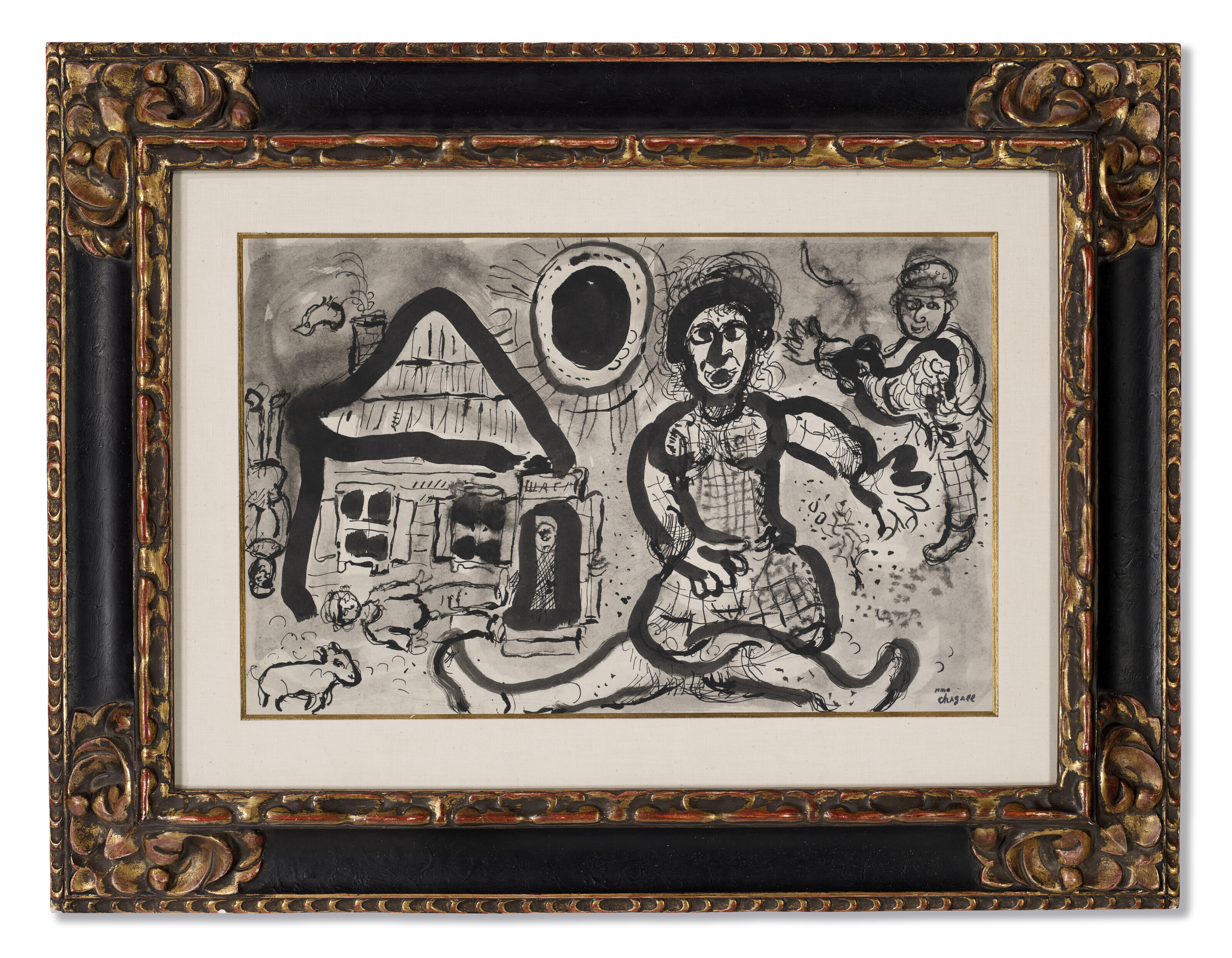 Marc Chagall — Праздник в деревне, изображение 2