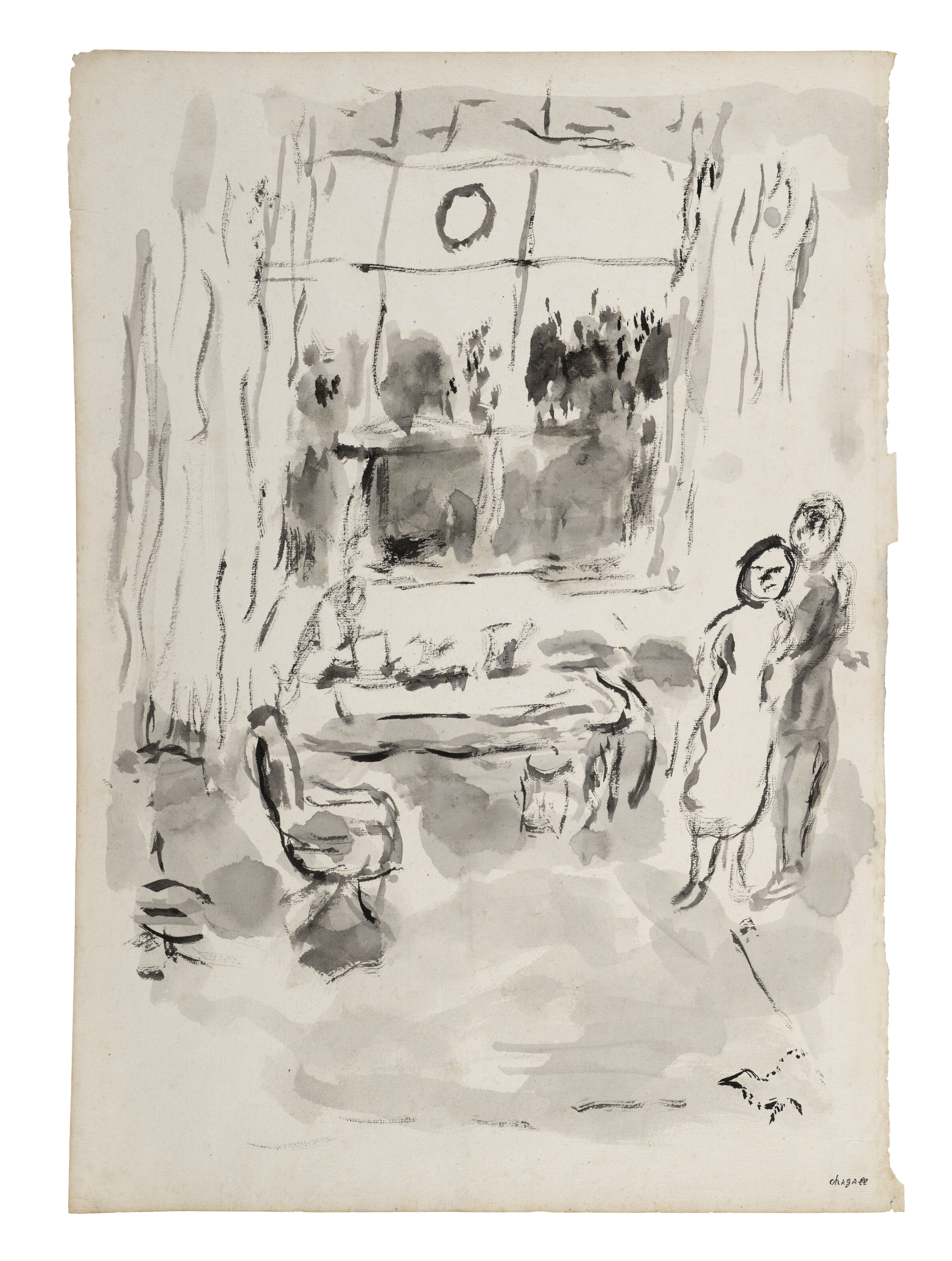 Marc Chagall — Пара, влюбленная в друг друга, изображение 2
