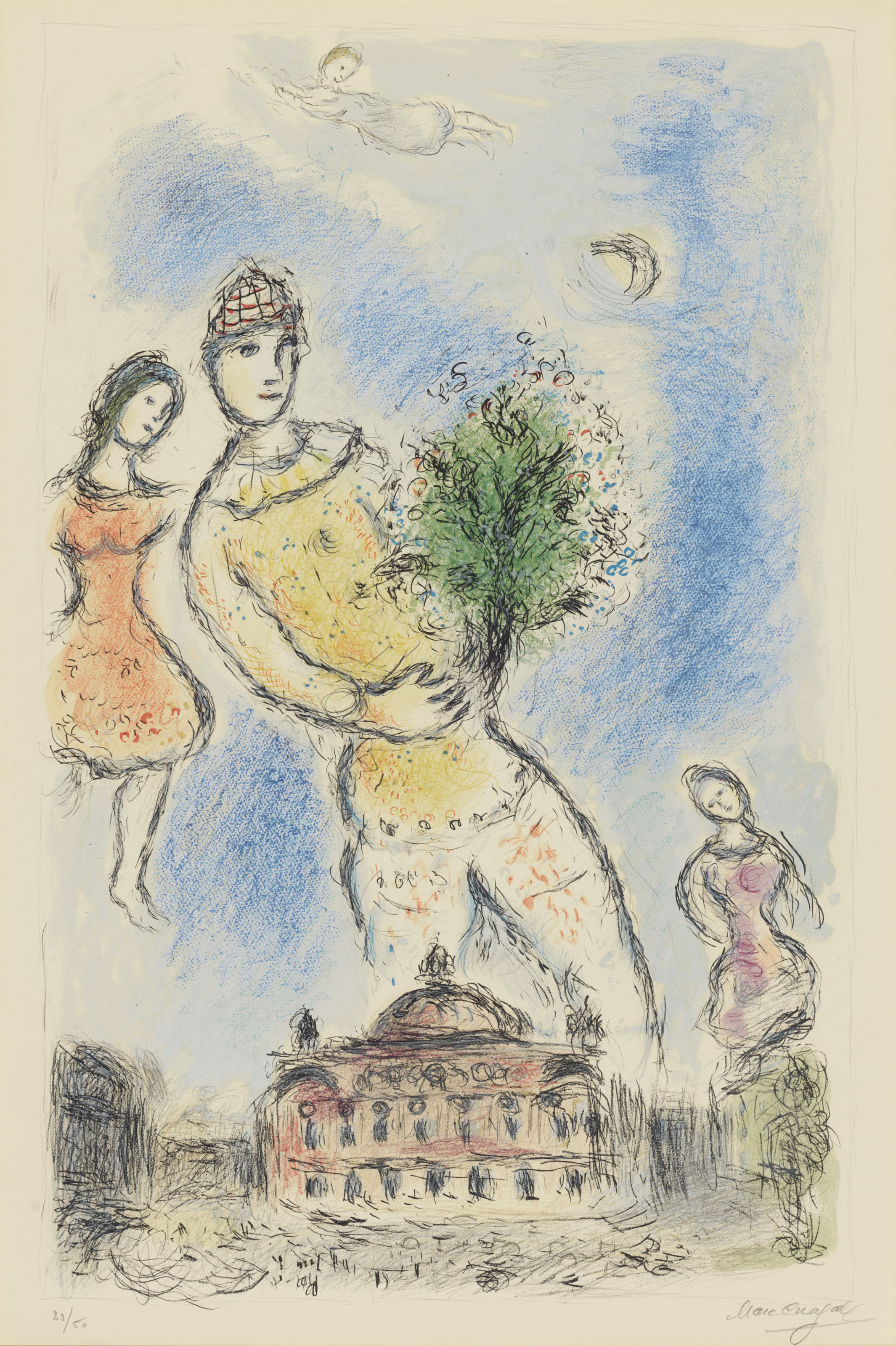 Marc Chagall — Танец на сцене оперы
