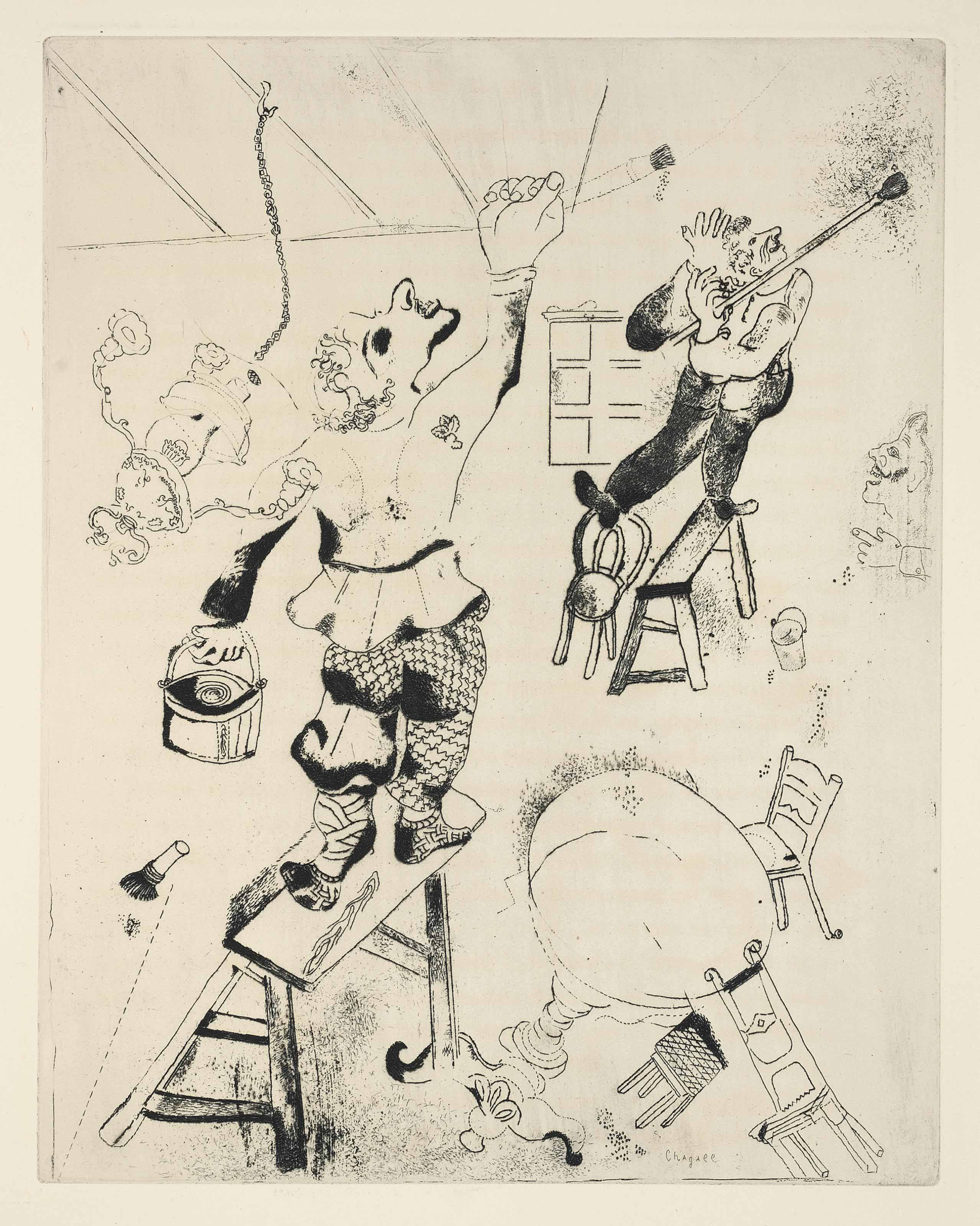 Marc Chagall — Николай Гоголь, "Смертельное пламя" (17 книг Крамера), изображение 5