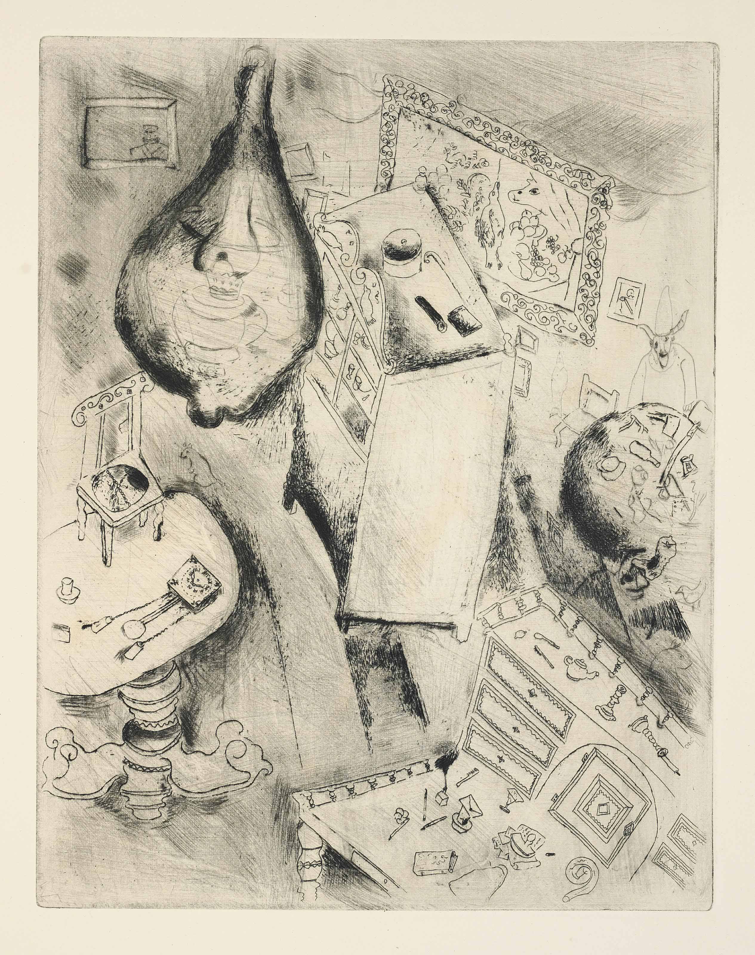 Marc Chagall — Николай Гоголь, "Смертельное пламя" (17 книг Крамера), изображение 7