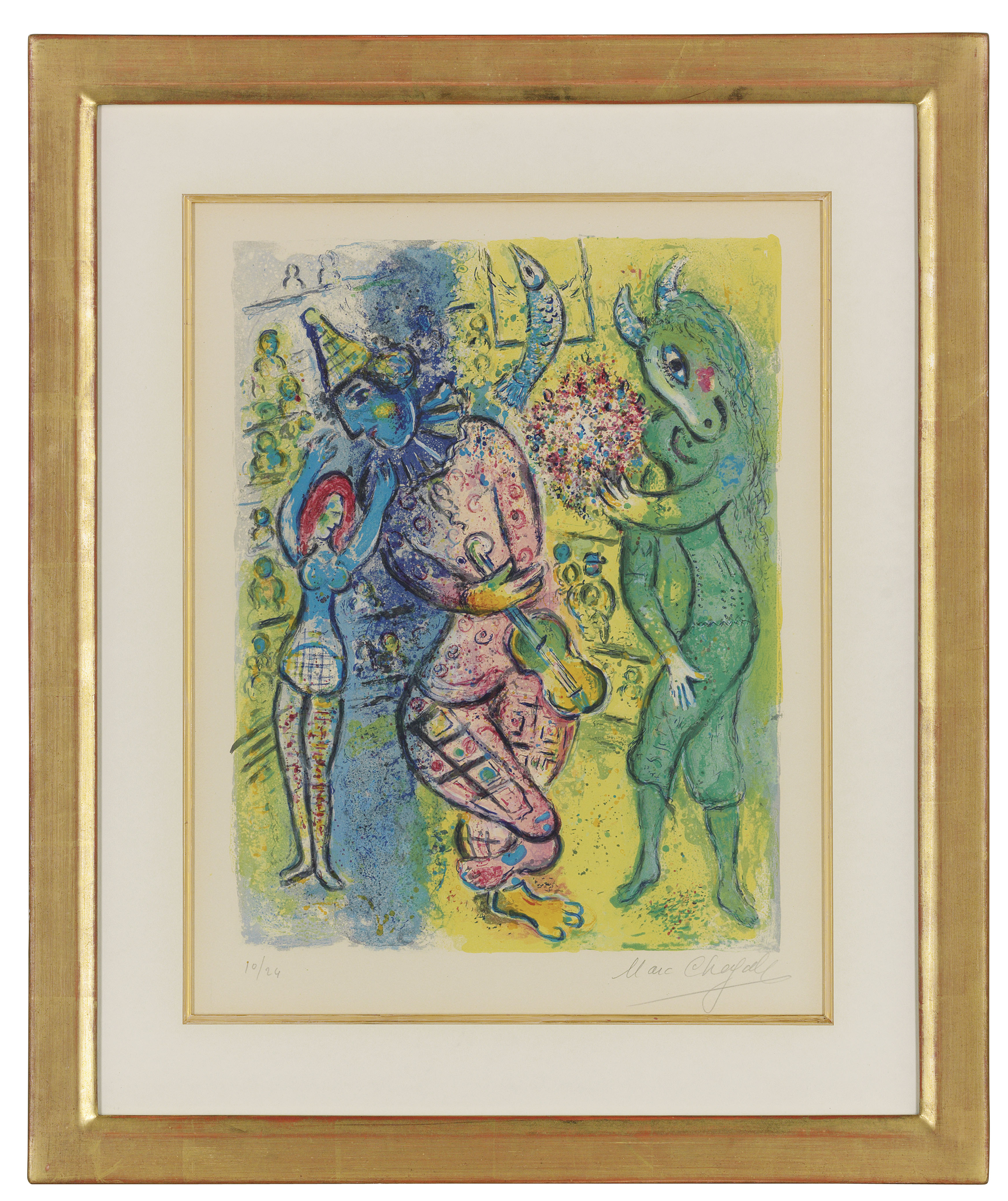 Marc Chagall — Одна тарелка, от: Le Cirque, изображение 2