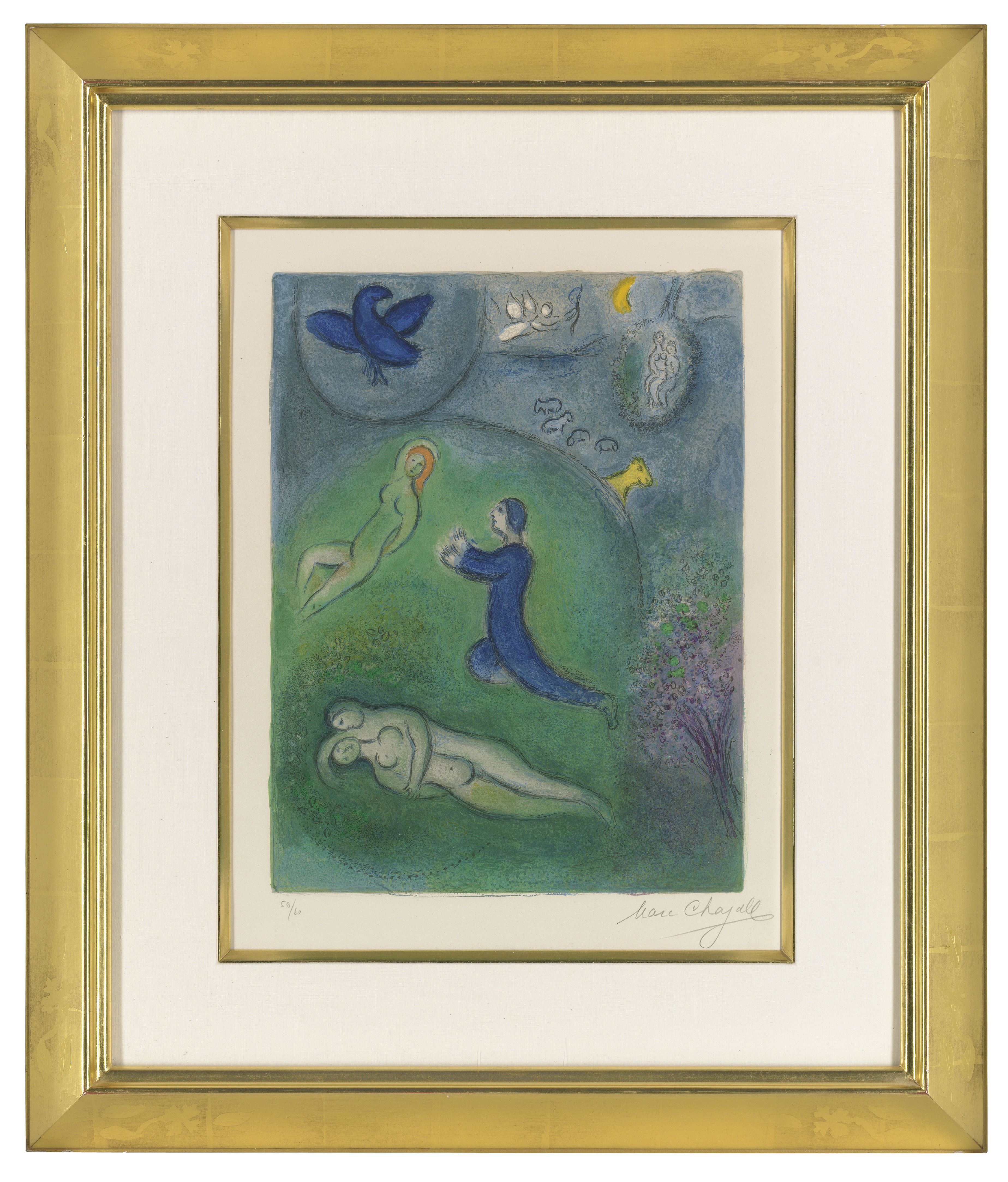 Marc Chagall — Дафнис и Лиценион, от: Дафнис и Хлоя, изображение 2