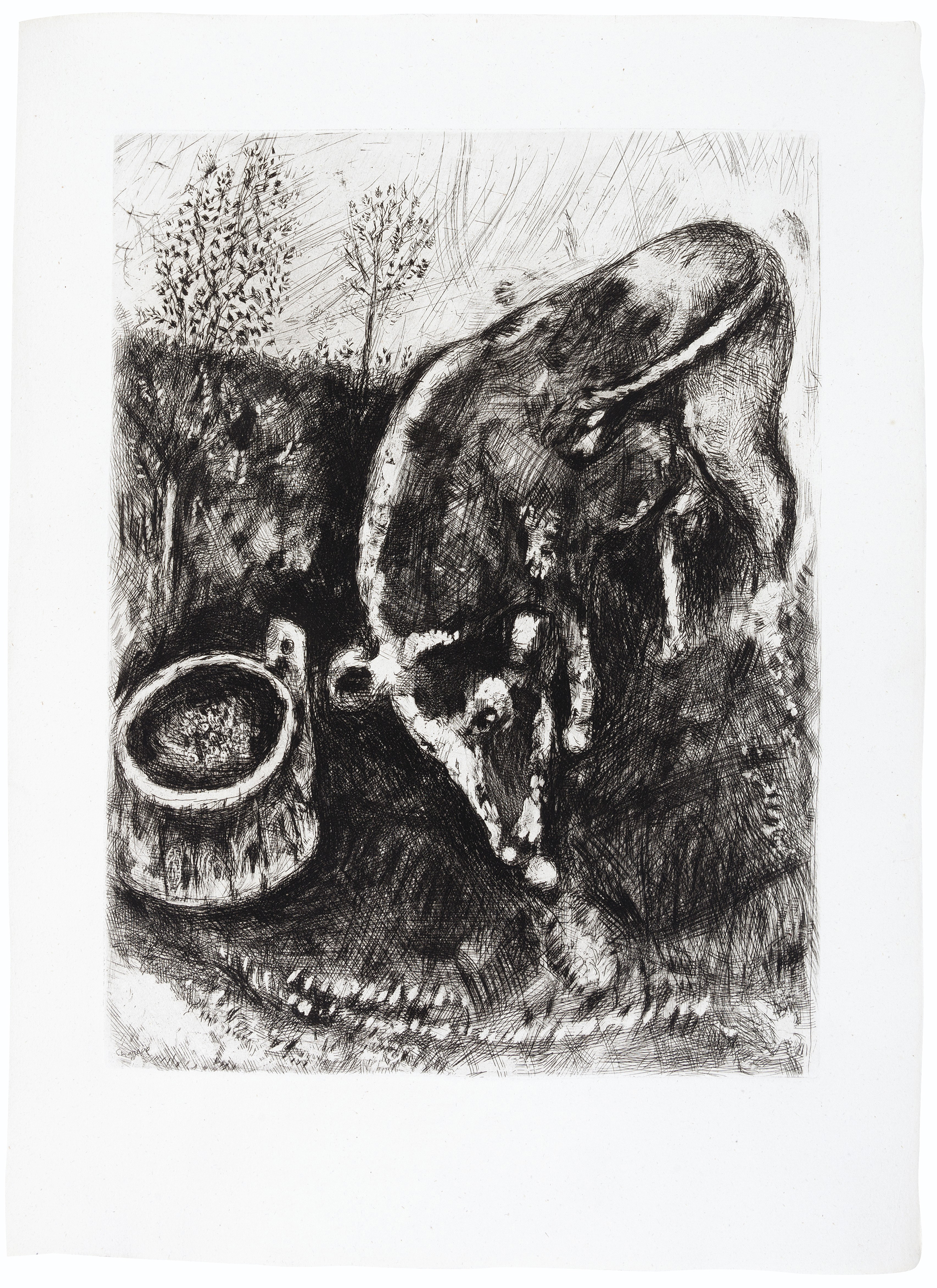 Marc Chagall — Жан де Лафонтен, "Басни", Париж, издательство "Tériade Editeur", 1952, изображение 3