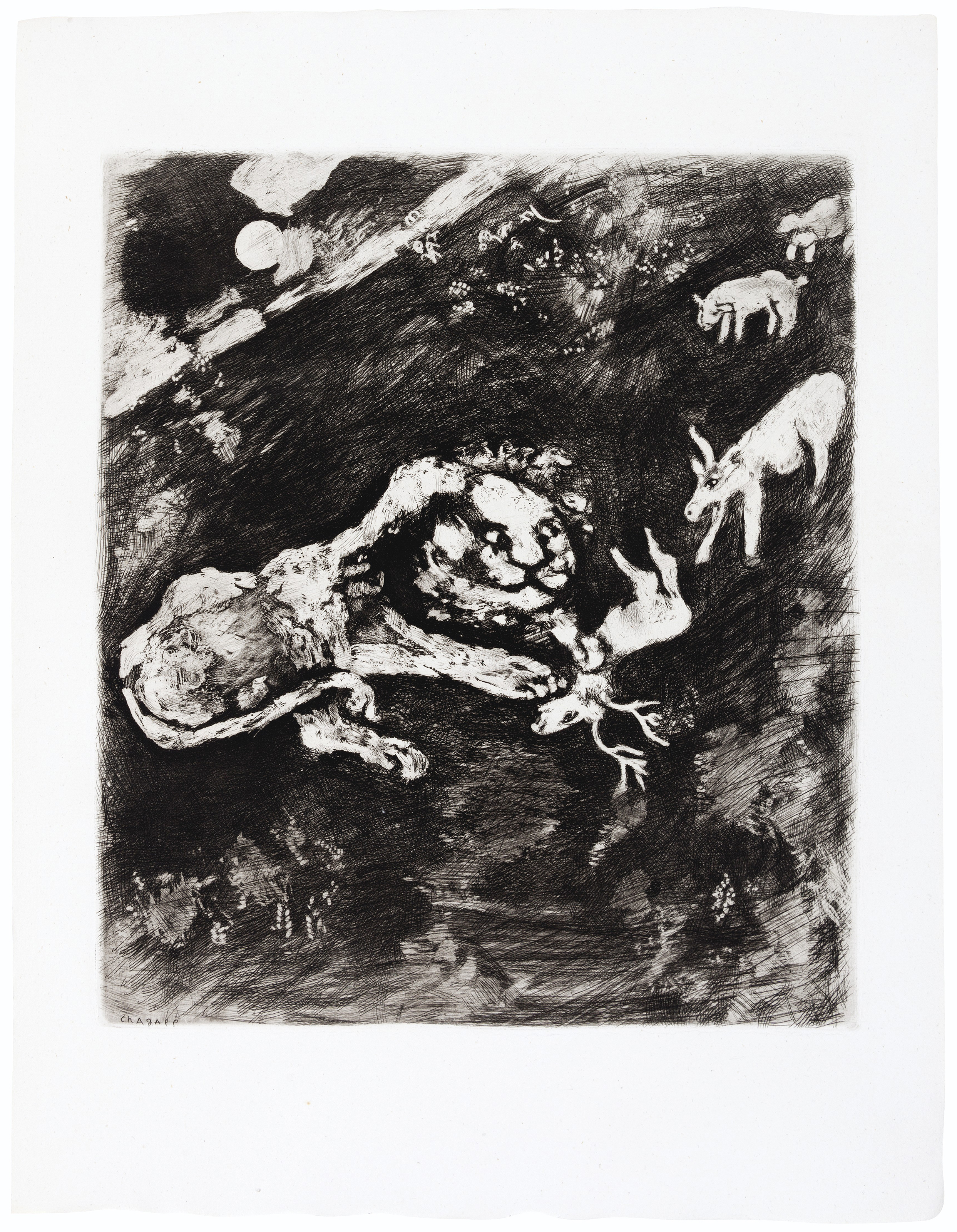 Marc Chagall — Жан де Лафонтен, "Басни", Париж, издательство "Tériade Editeur", 1952, изображение 5