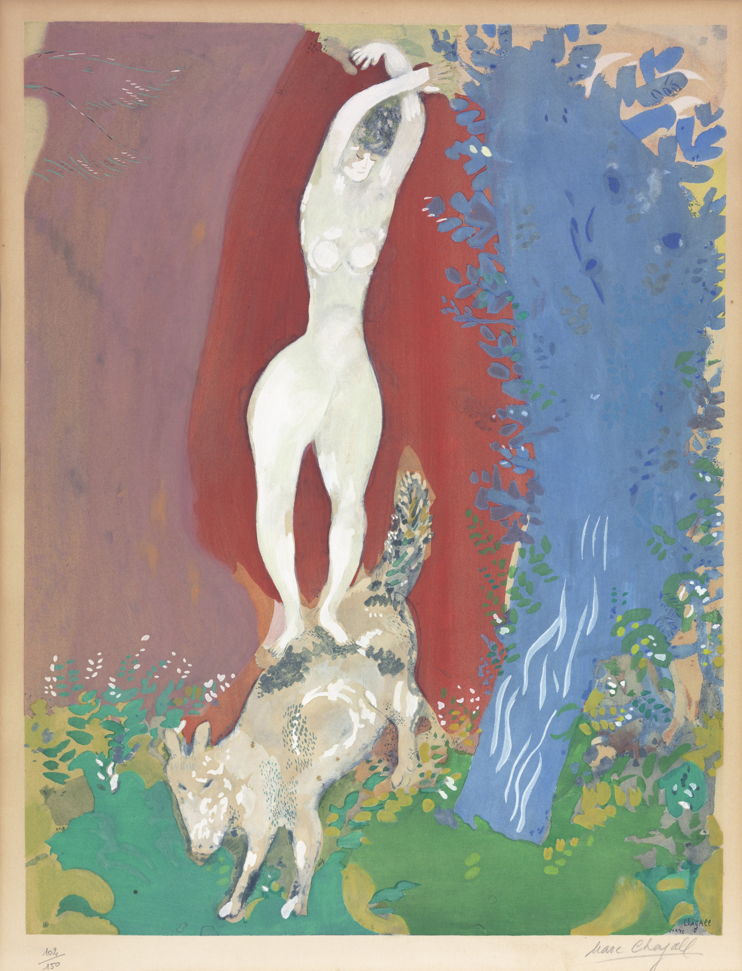 Marc Chagall — Море ангелов с букетом роз (Шарль Сорлье, 30), изображение 2