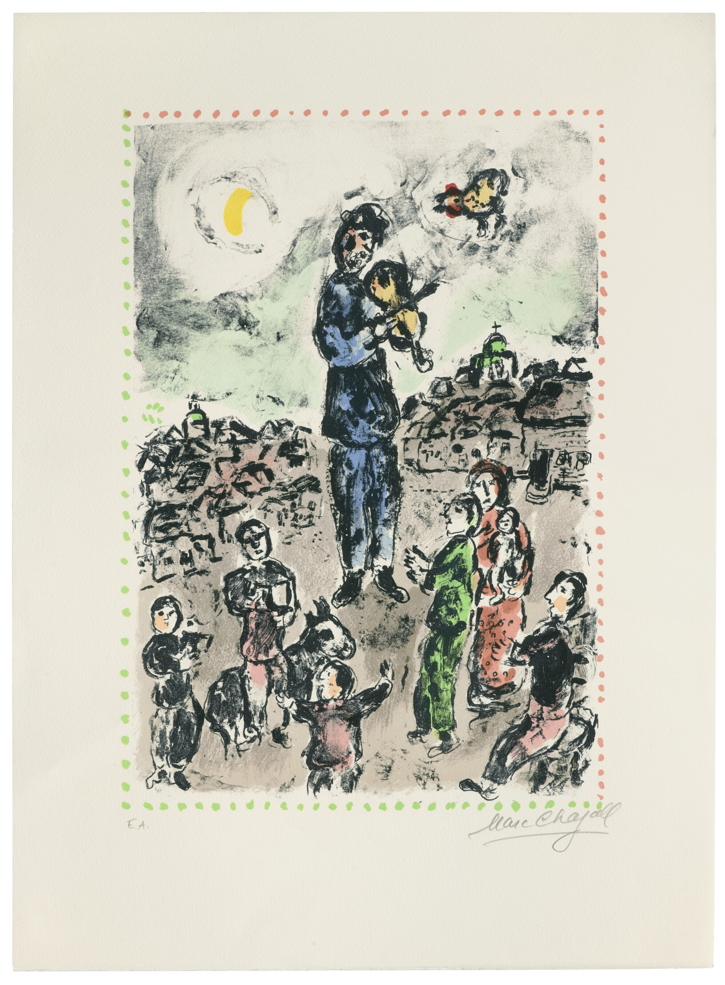 Marc Chagall — Концерт на площади