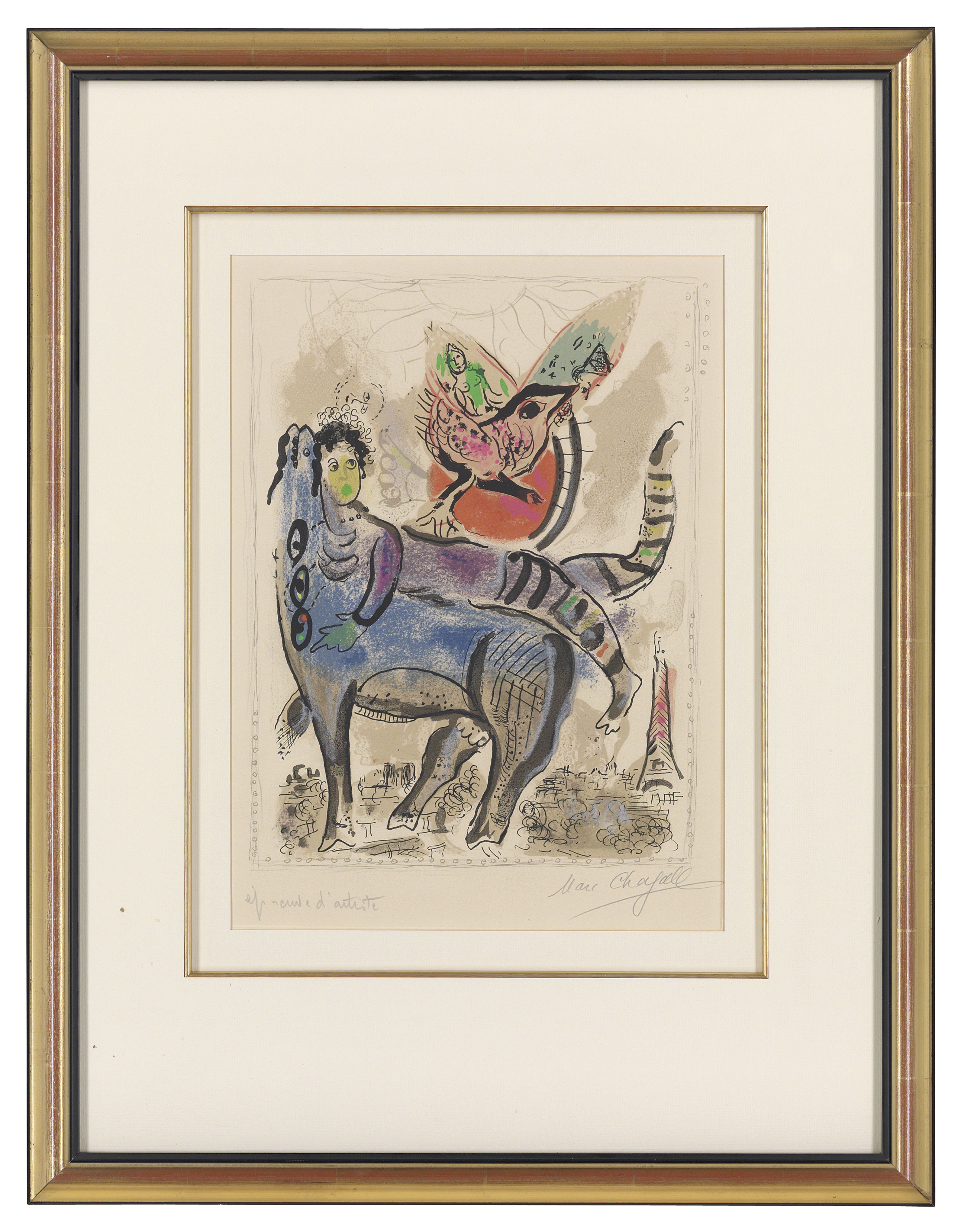 Marc Chagall — Голубая ночь, изображение 3