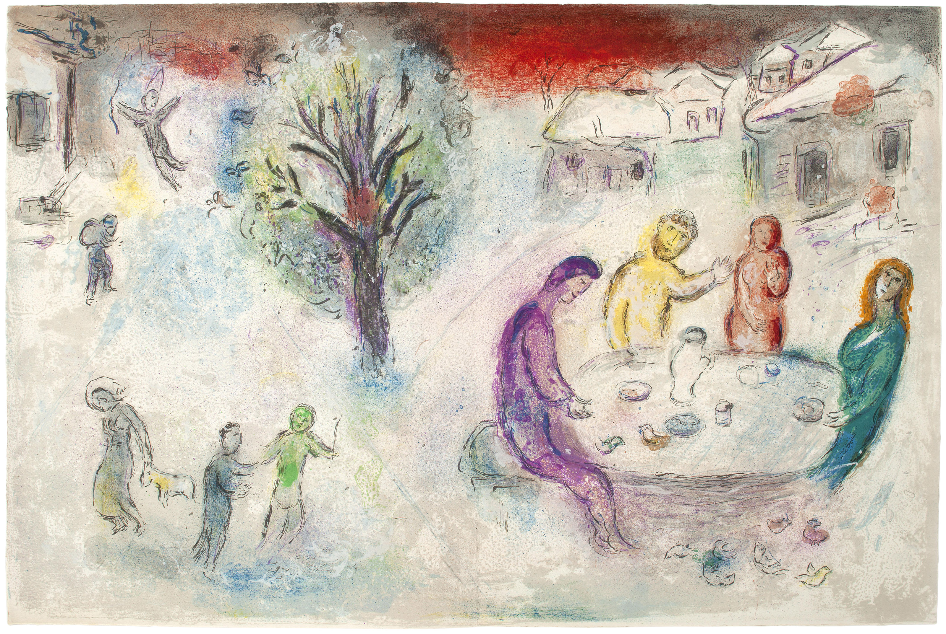 Marc Chagall — Возвращение к Дриасу из "Дафниса и Хлои"