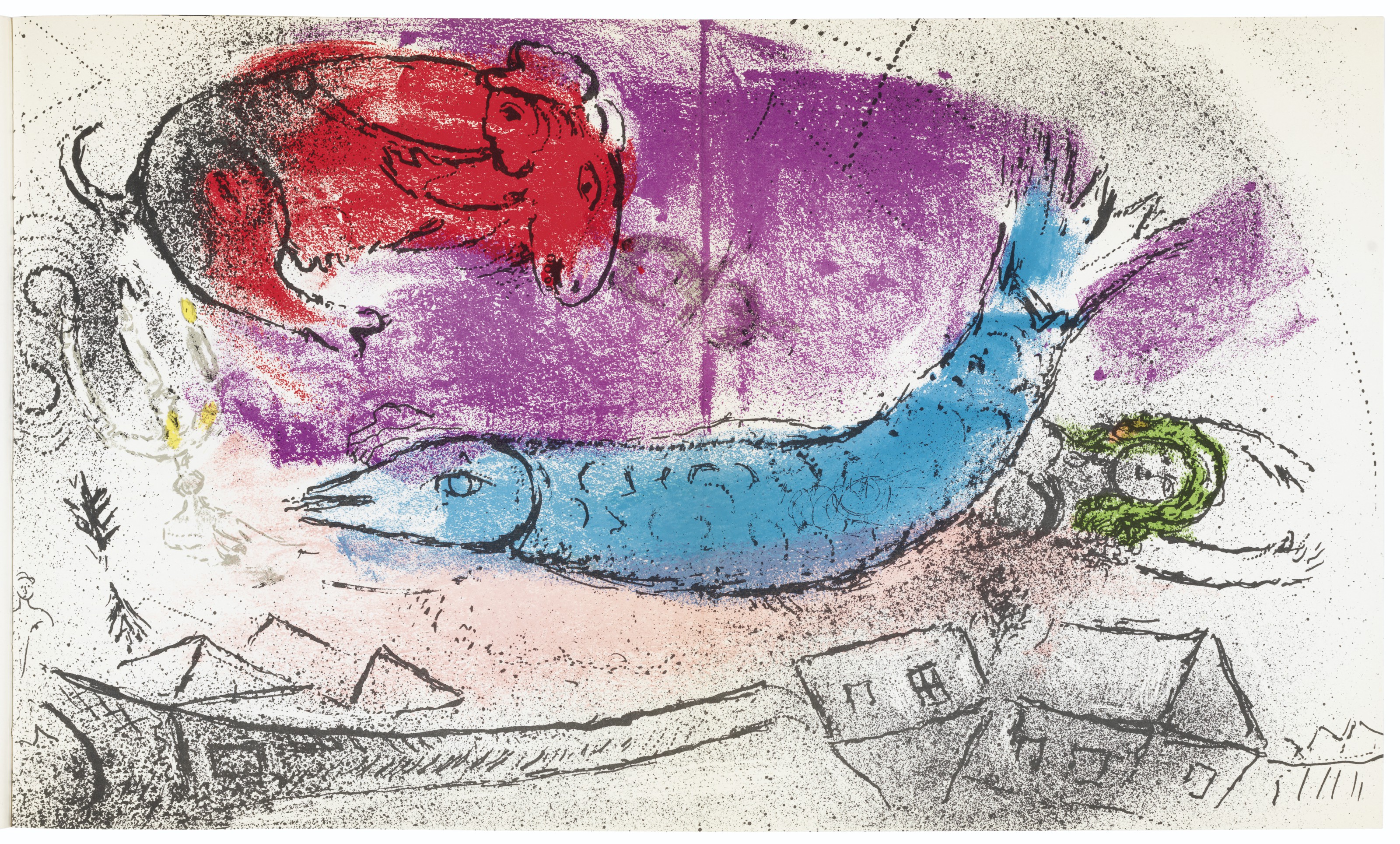 Marc Chagall — Жак Лассень, Шагал, главный редактор, 1957, изображение 2