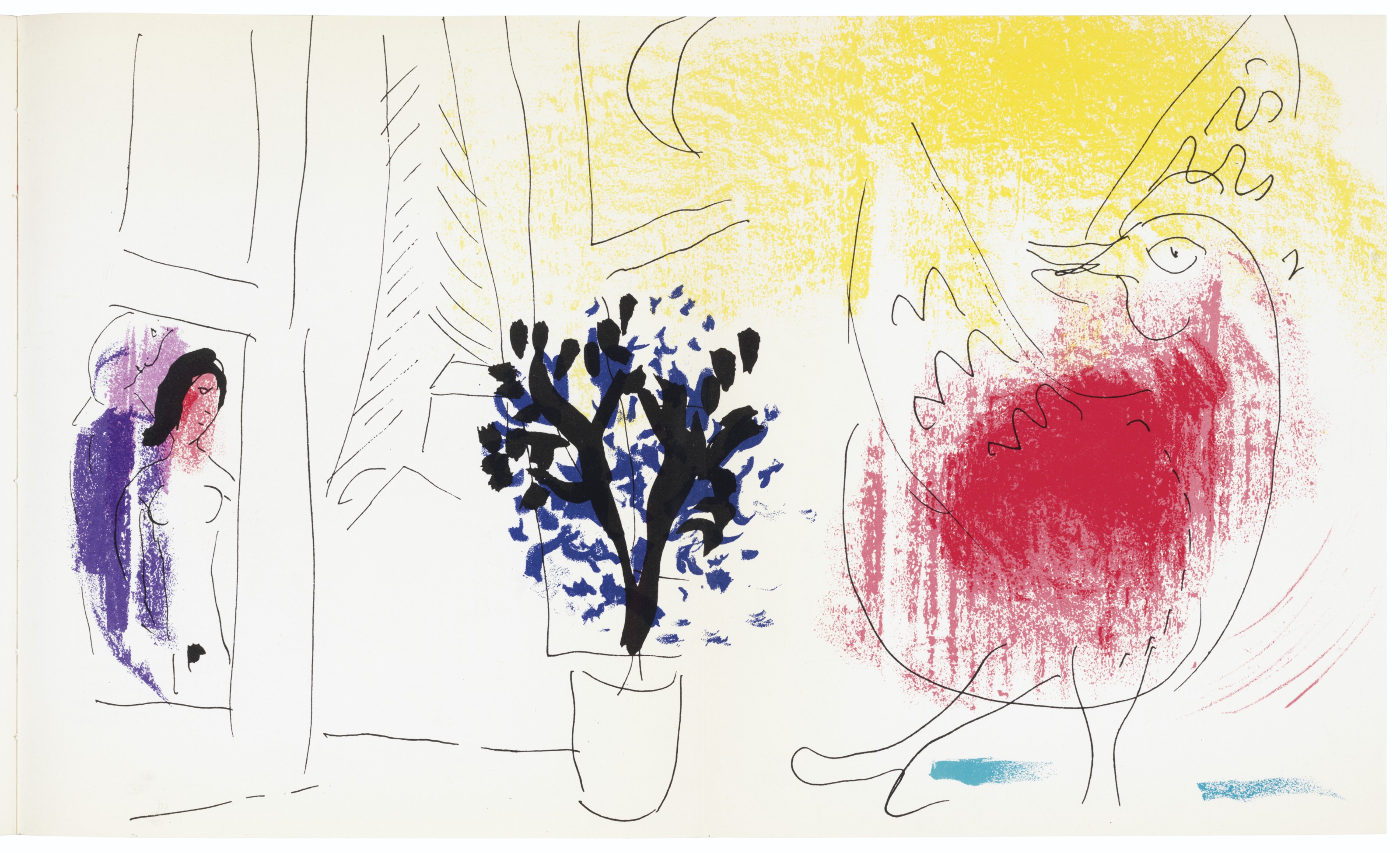 Marc Chagall — Жак Лассень, Шагал, главный редактор, 1957, изображение 3