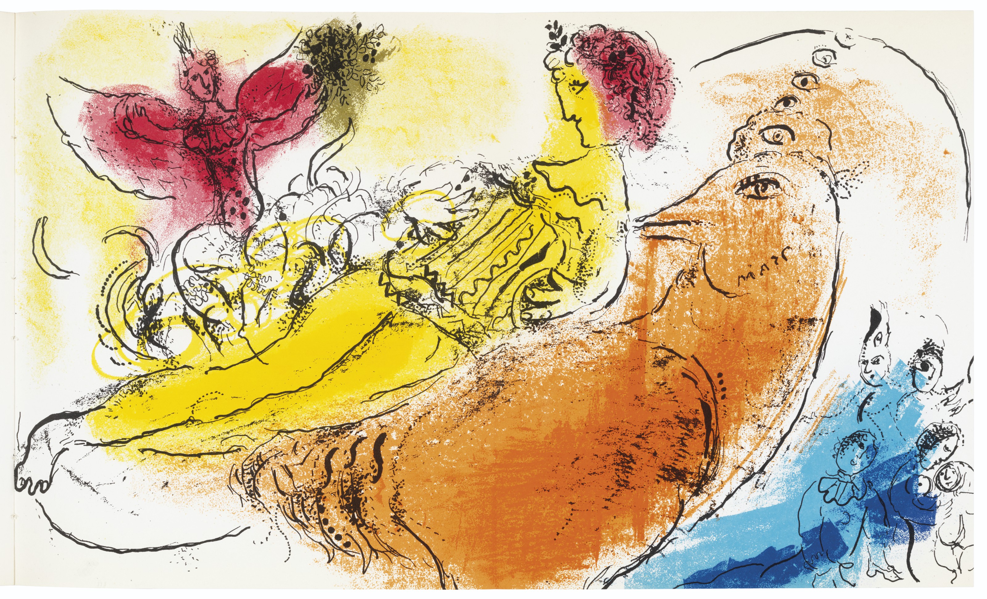 Marc Chagall — Жак Лассень, Шагал, главный редактор, 1957, изображение 4