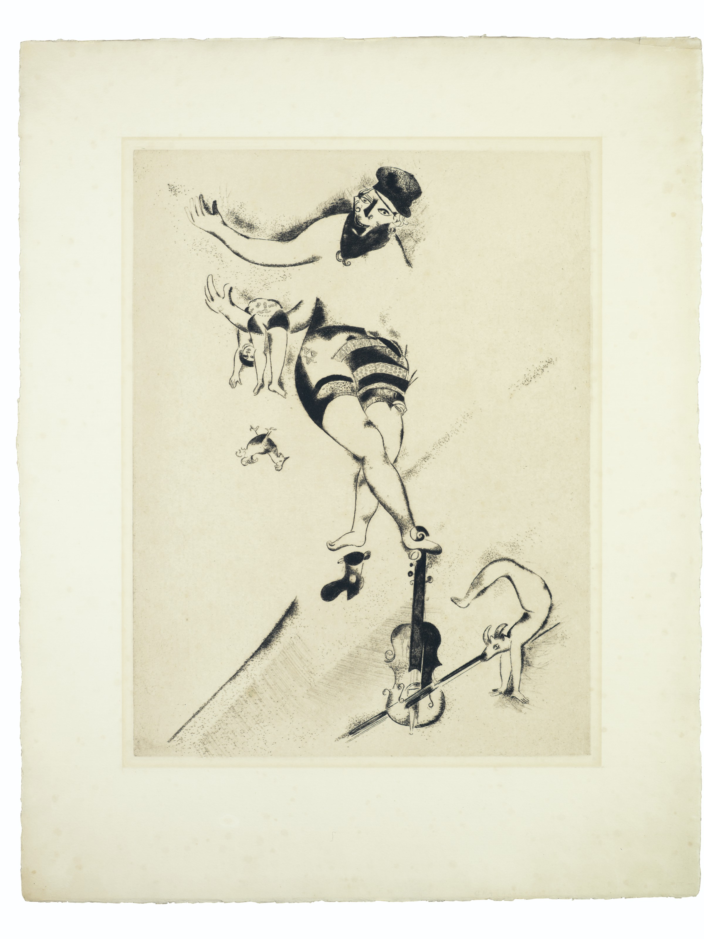 Marc Chagall — Дер Акробат мит дер Гейге