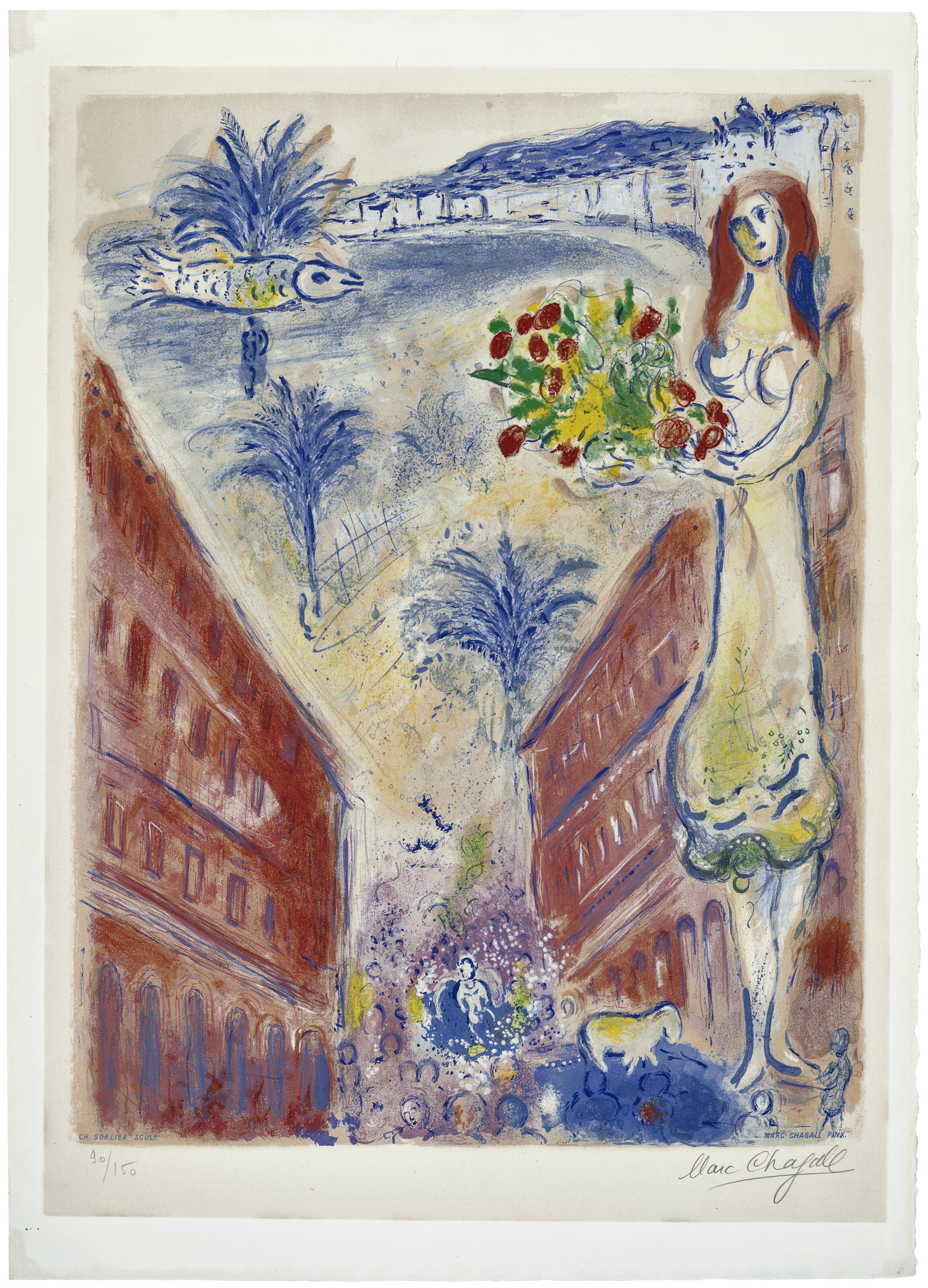 Marc Chagall — Авеню Виктории в Ницце, от Ниццы и до Лазурного берега, изображение 3