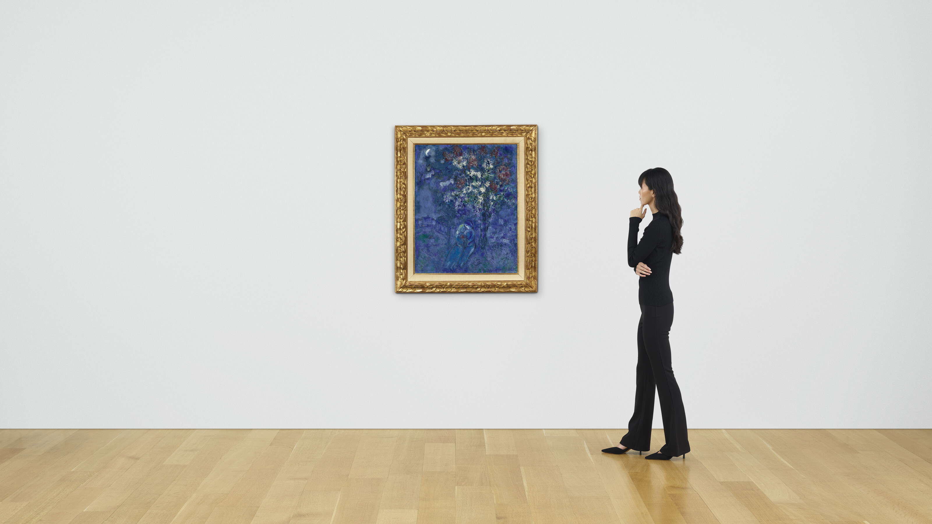 Marc Chagall — Цветы Сен-Жан-Кап-Ферра у дерева во флере, изображение 2