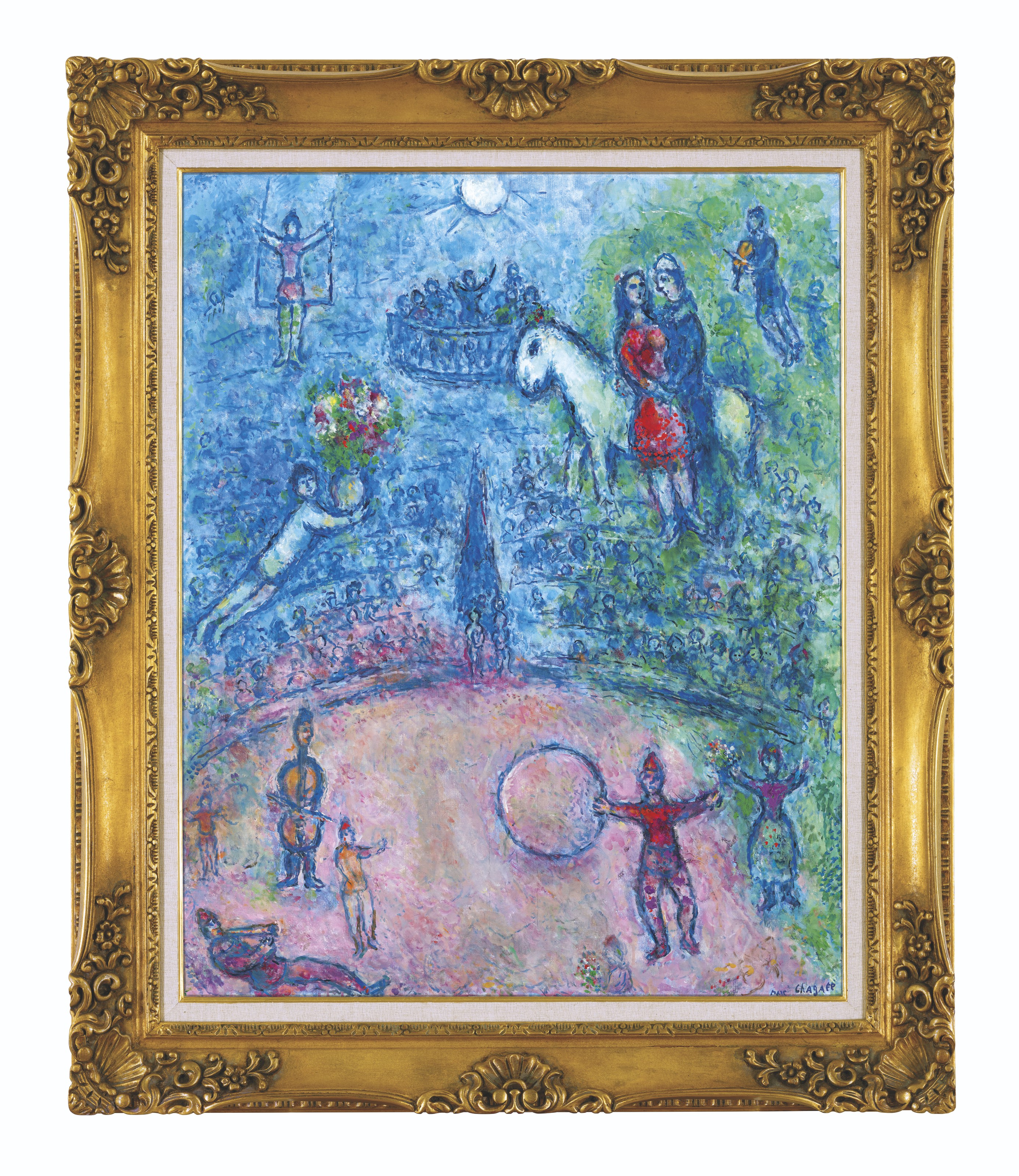 Marc Chagall — Пара в цирке, изображение 2